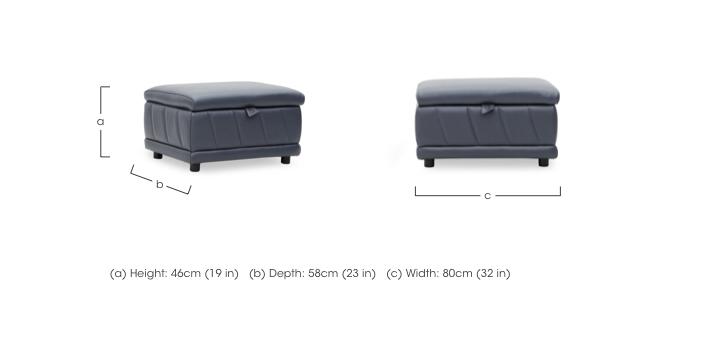 Genius Leather Storage Footstool in  on Furniture Village