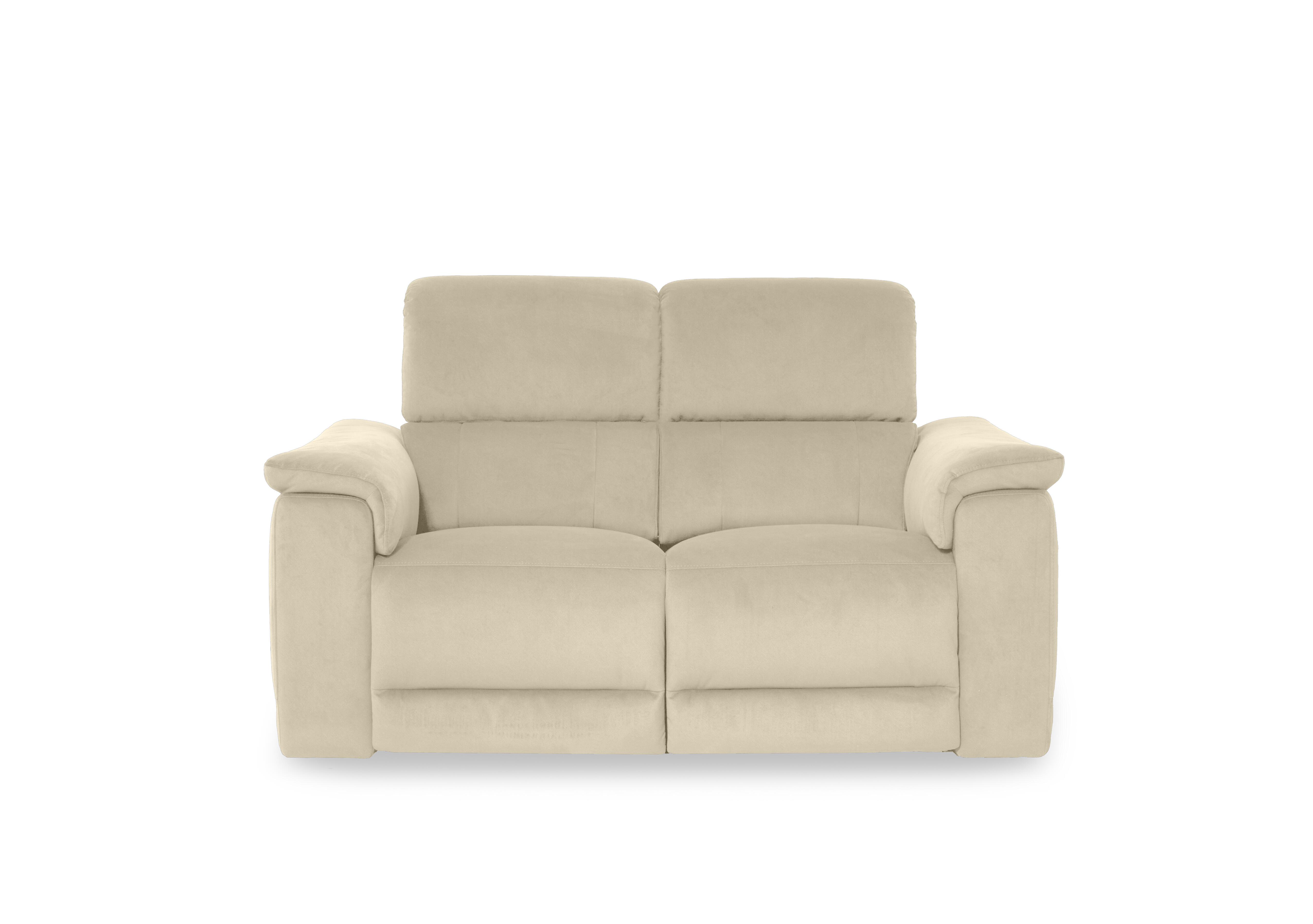 Genius Fabric 2 Seater Power Recliner Sofa with Power Headrests in Bella Barley White 43121 on Furniture Village