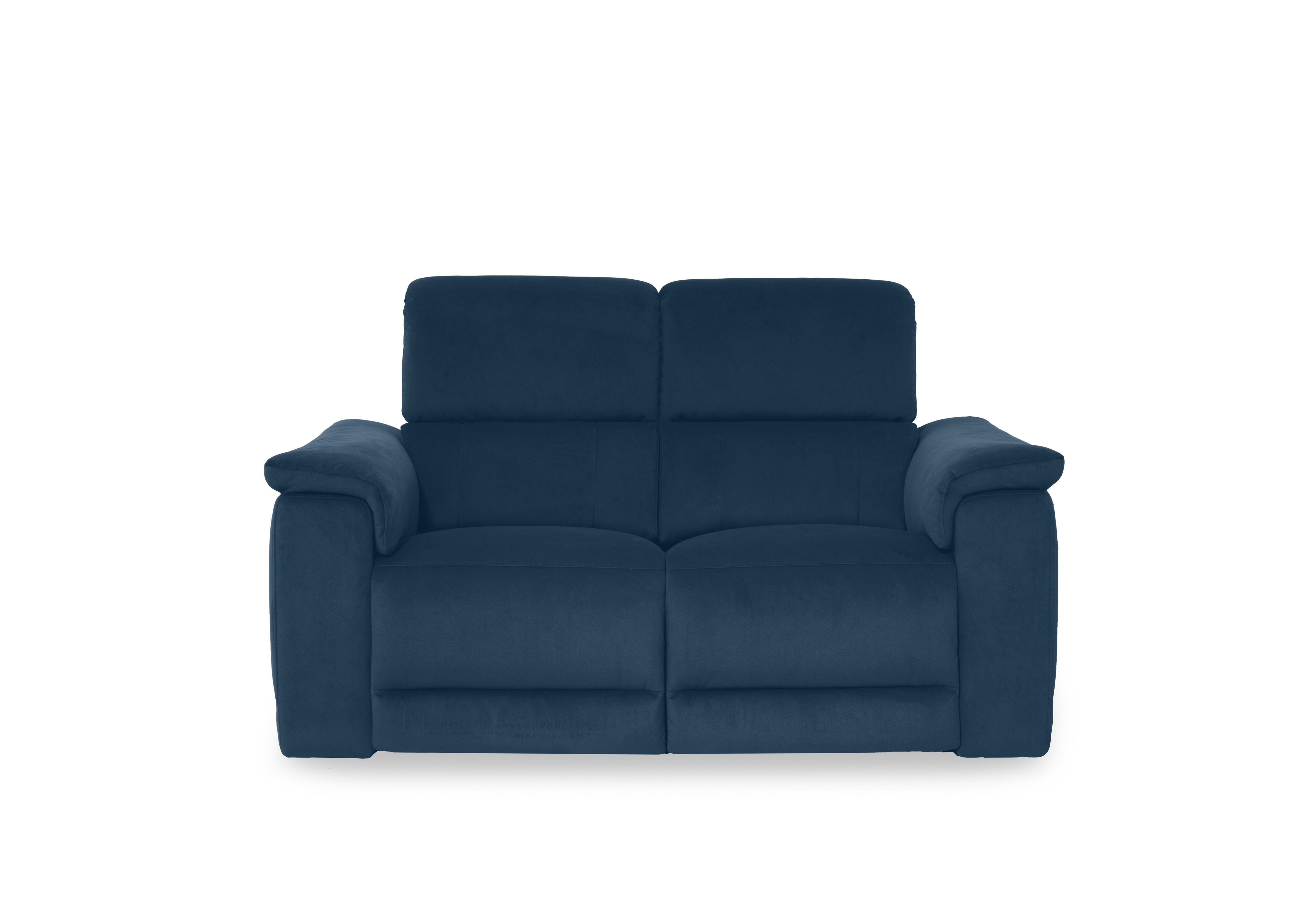 Genius Fabric 2 Seater Power Recliner Sofa with Power Headrests in Bella Navy 43330 on Furniture Village