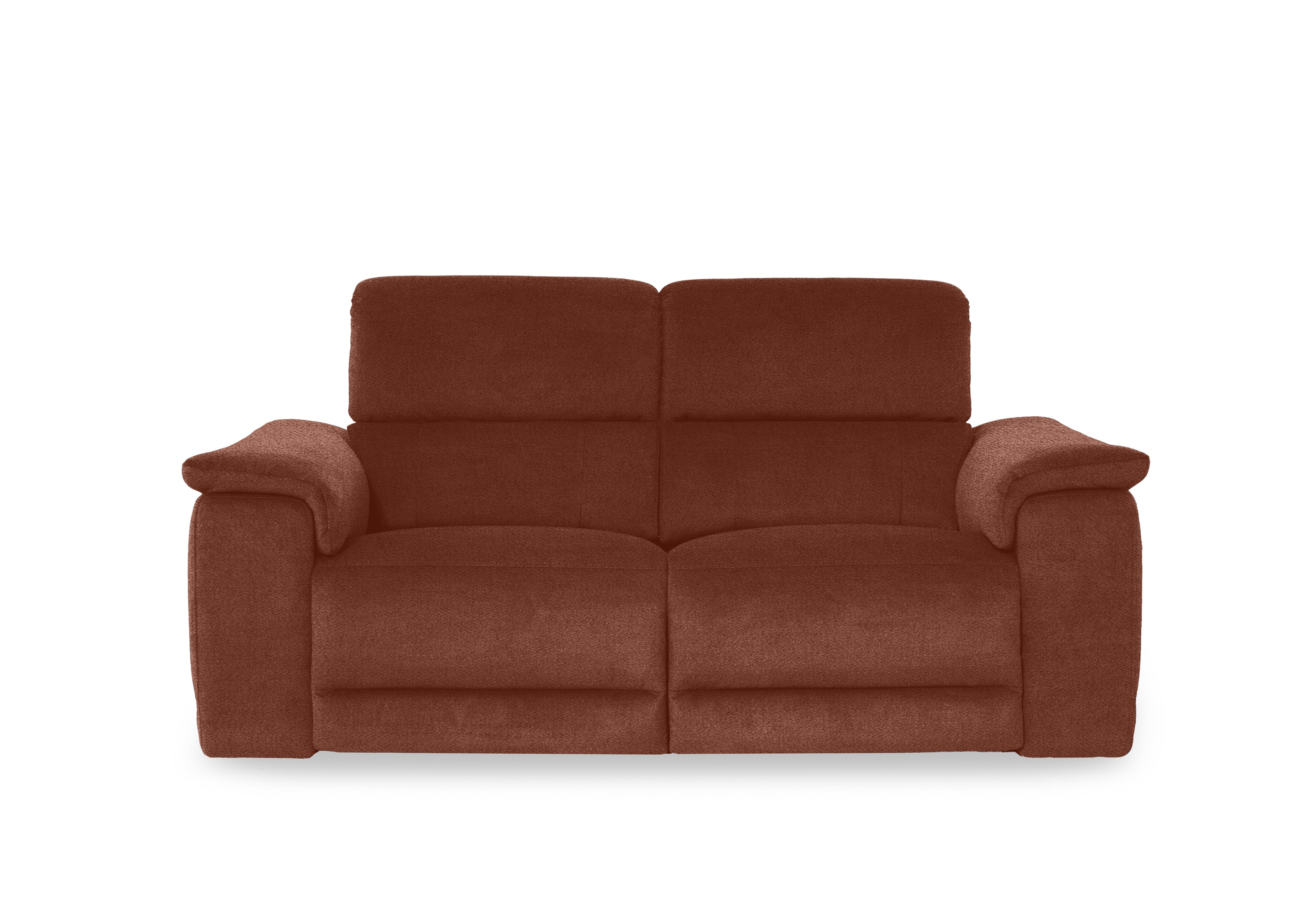 Genius Fabric 3 Seater Power Recliner Sofa with Power Headrests in Hudson Rust 25500 on Furniture Village