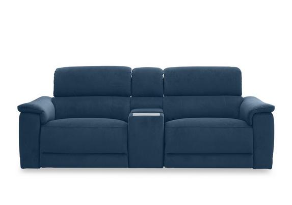 Genius Fabric 3 Seater Power Recliner Media Sofa with Power