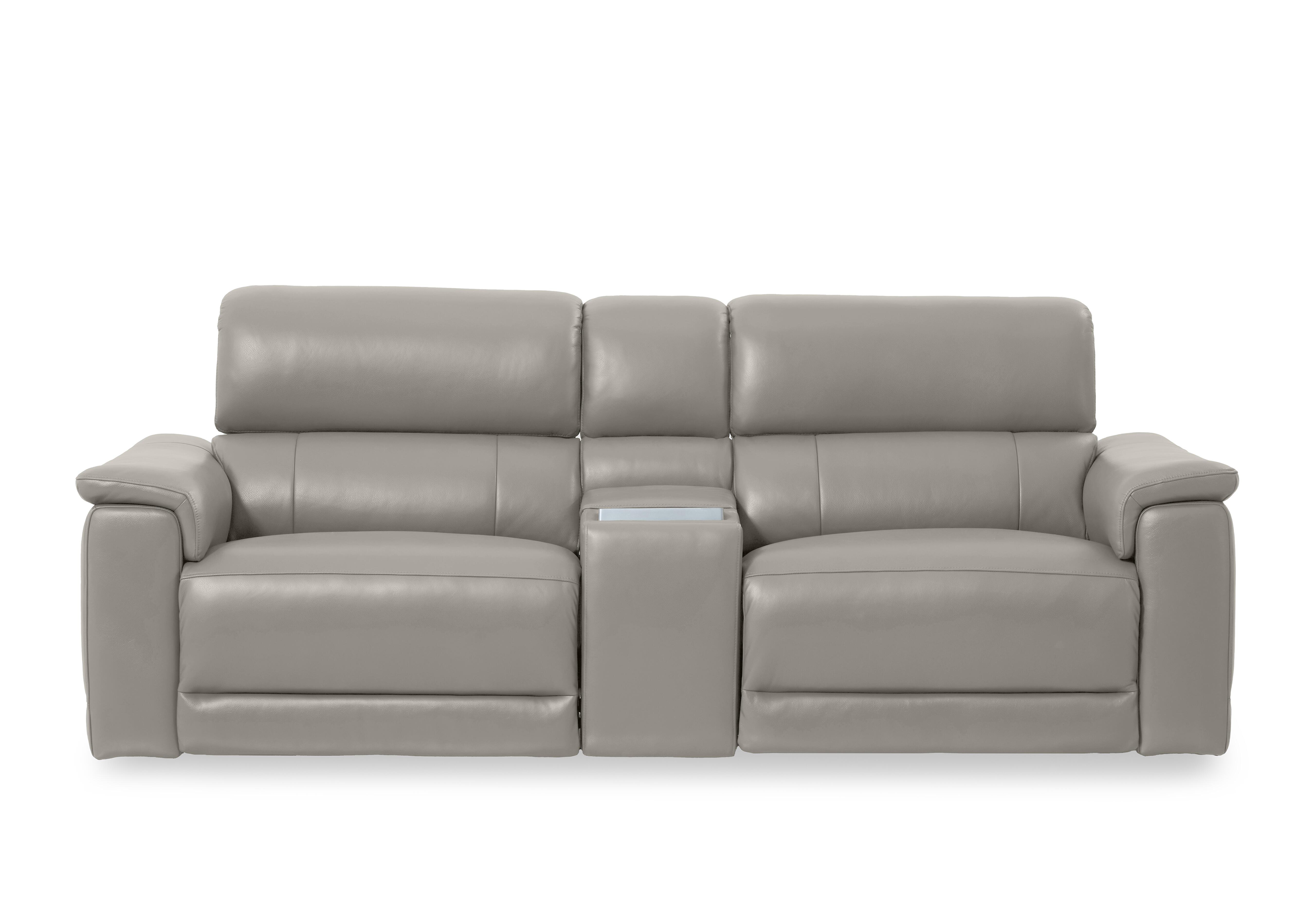 familiar✖︎newera Genius Leather 3 Seater Power Recliner Media Sofa with Power