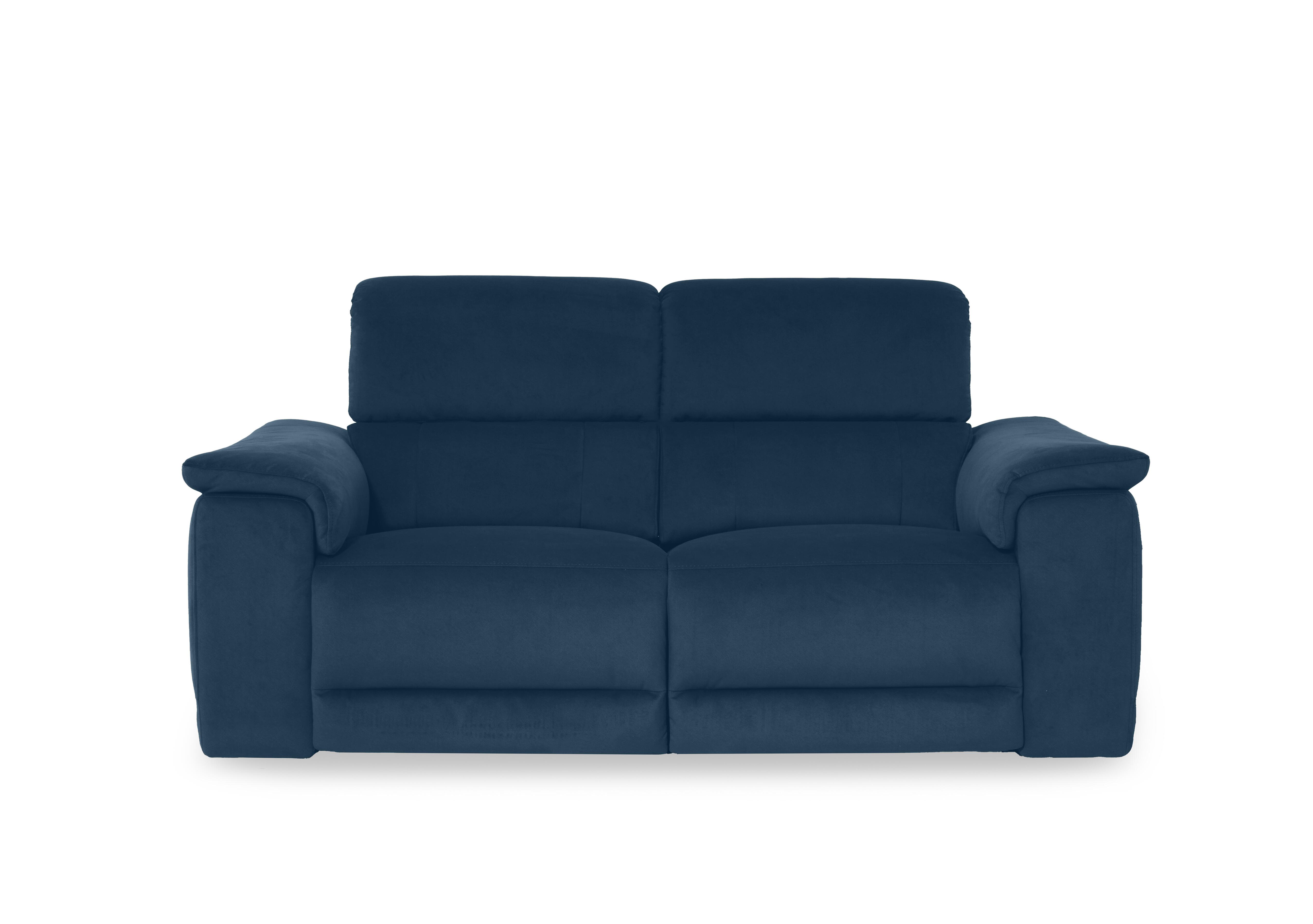 Genius Fabric 3 Seater Power Recliner Sofa with Power Headrest and Bluetooth Speakers in Bella Navy 43330 on Furniture Village