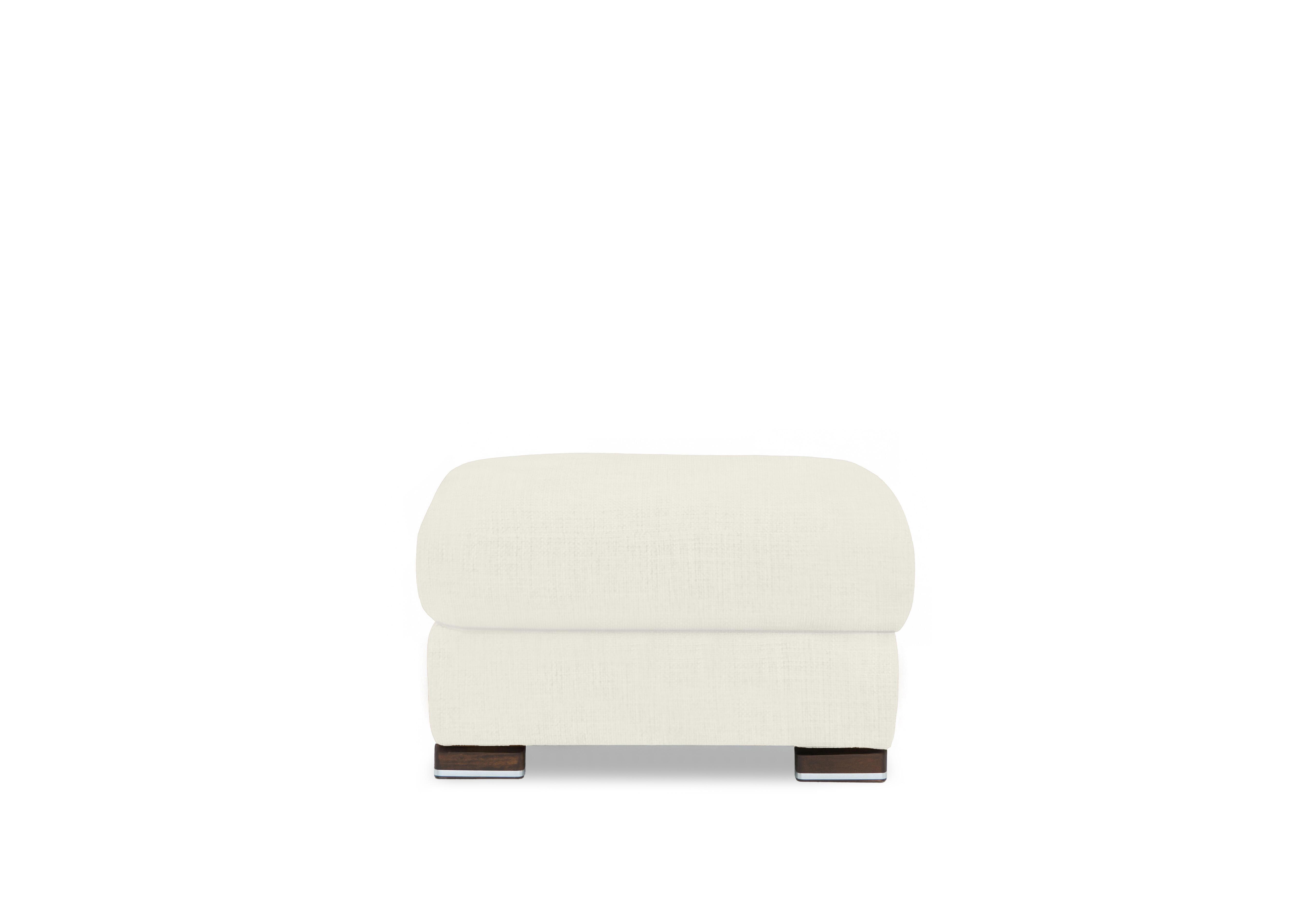 Viali Fabric Footstool in River Ivory 20 on Furniture Village