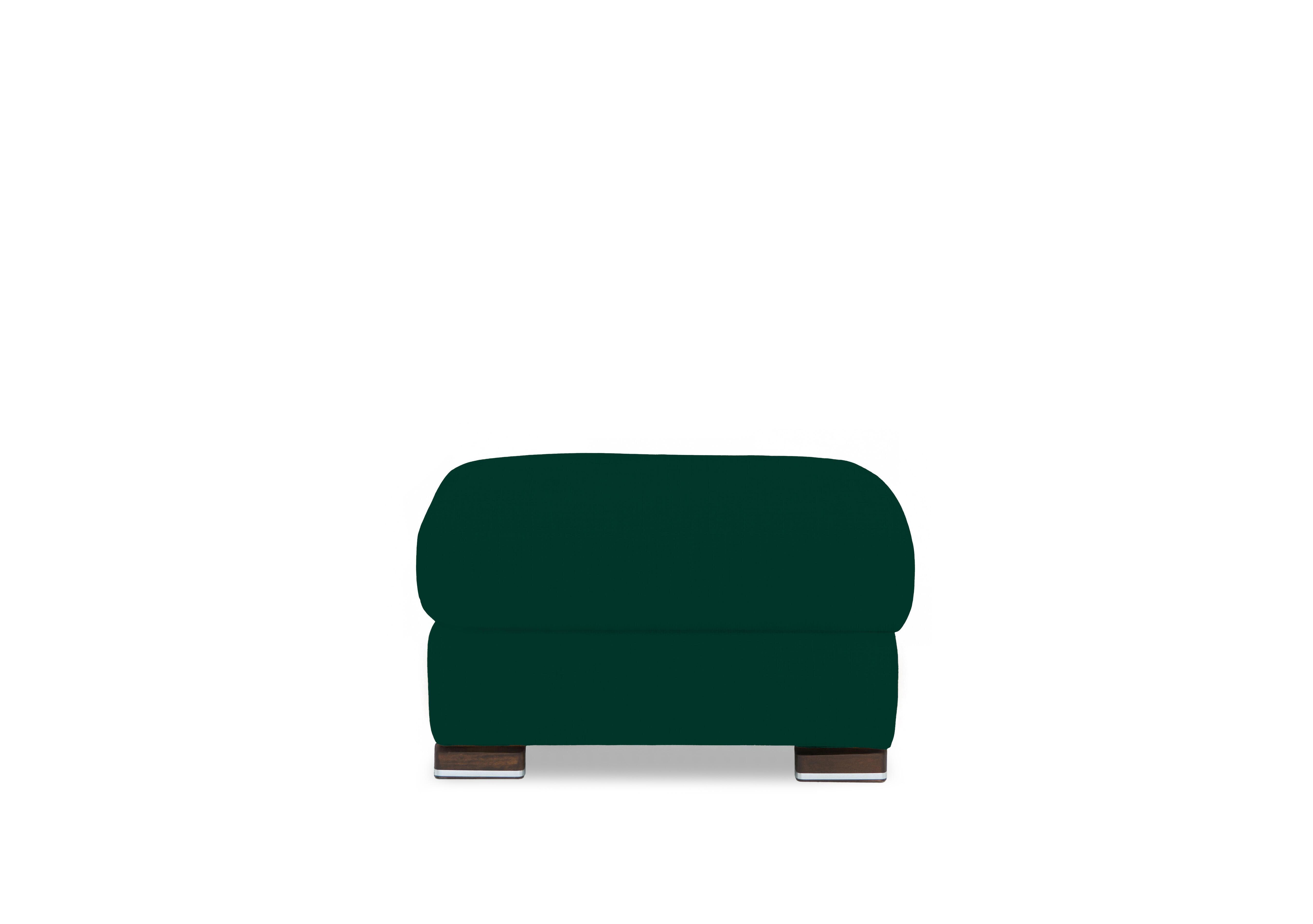 Viali Fabric Footstool in Velvet Emerald 12 on Furniture Village