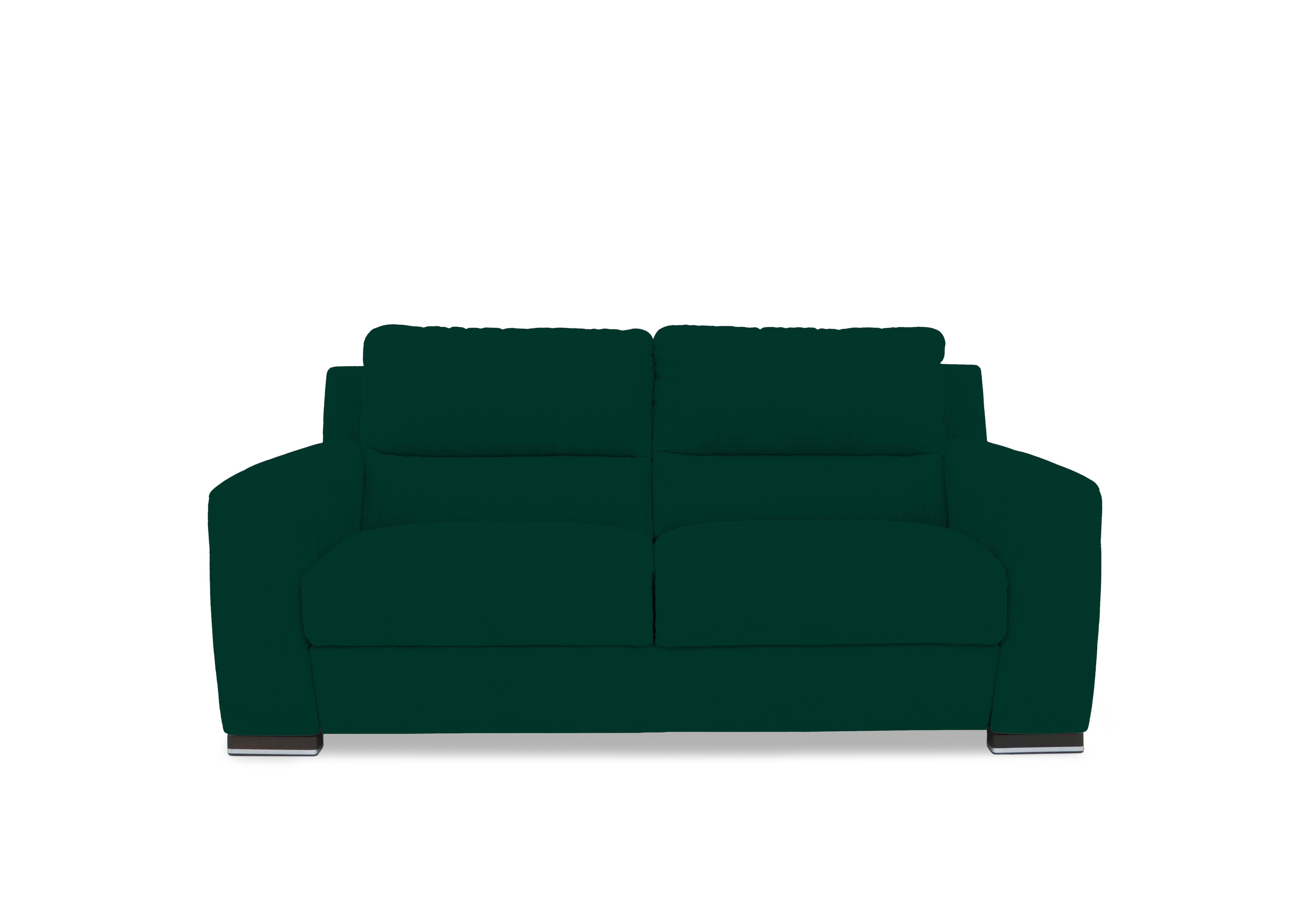 Viali Fabric 2 Seater Sofa in Velvet Emerald 12 on Furniture Village