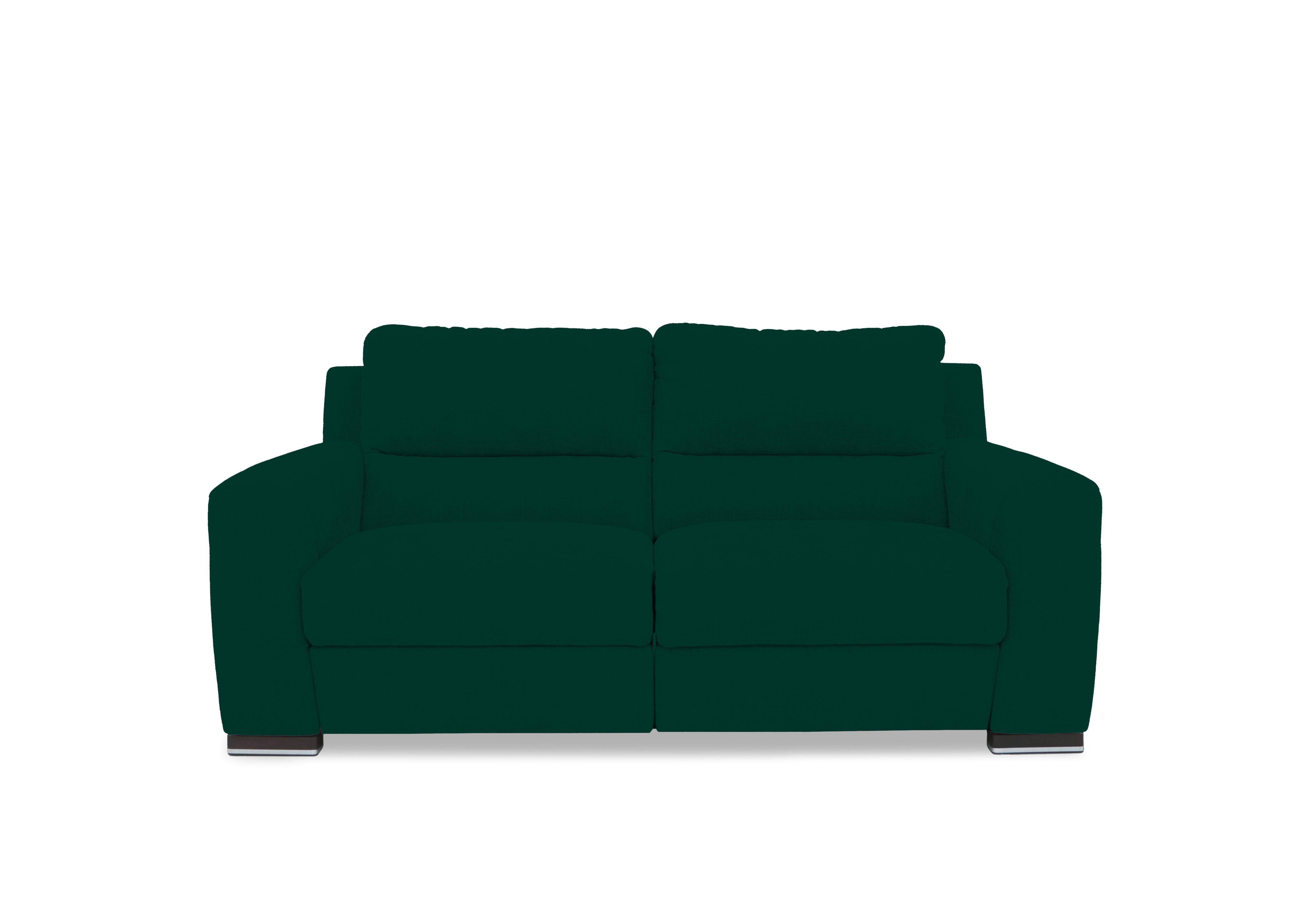 Viali Fabric 2 Seater Sofa in Velvet Emerald 12 on Furniture Village