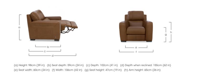 Viali Leather Chair in  on Furniture Village