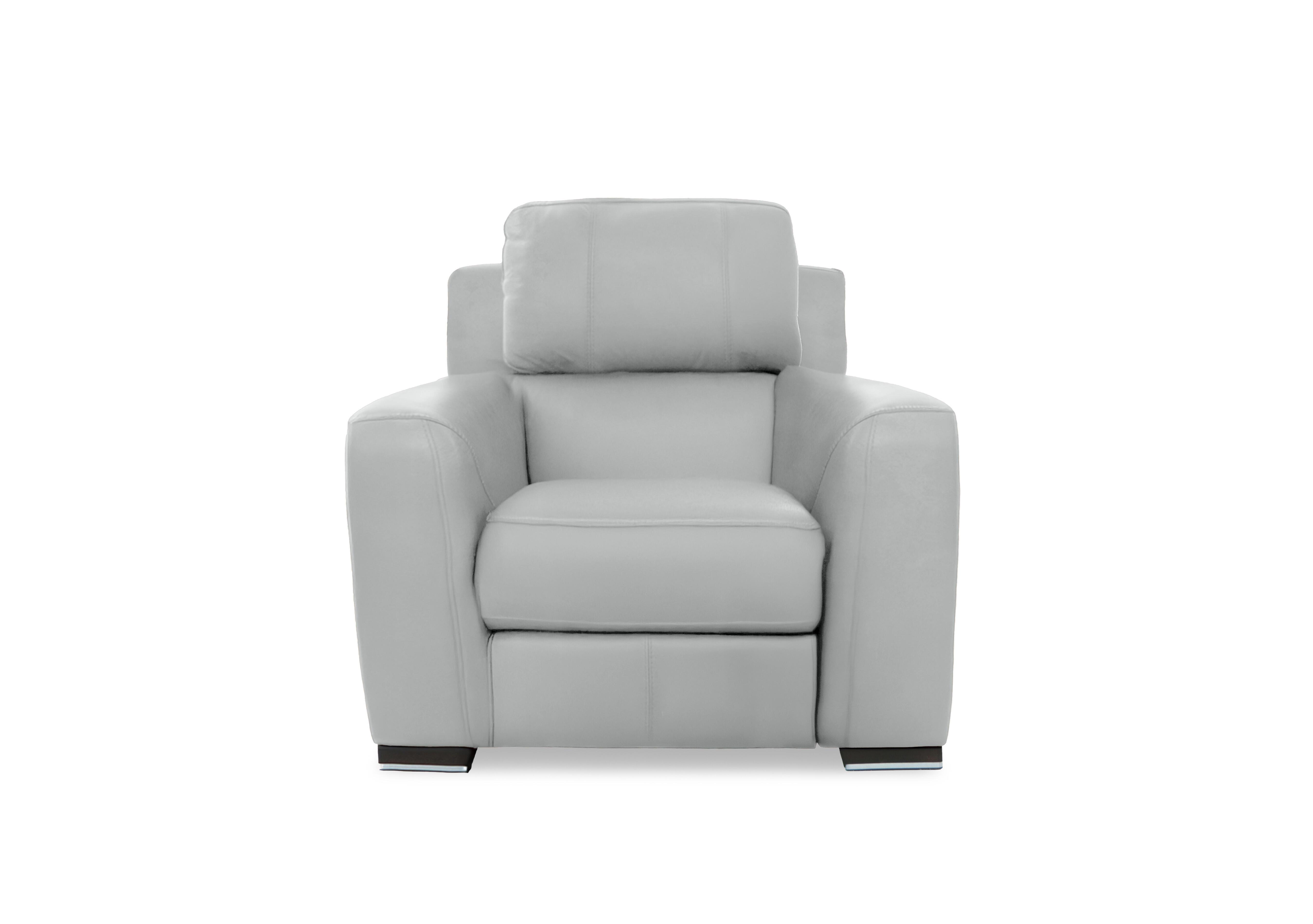 Viali Leather Chair in Tatto Ash 4377 on Furniture Village