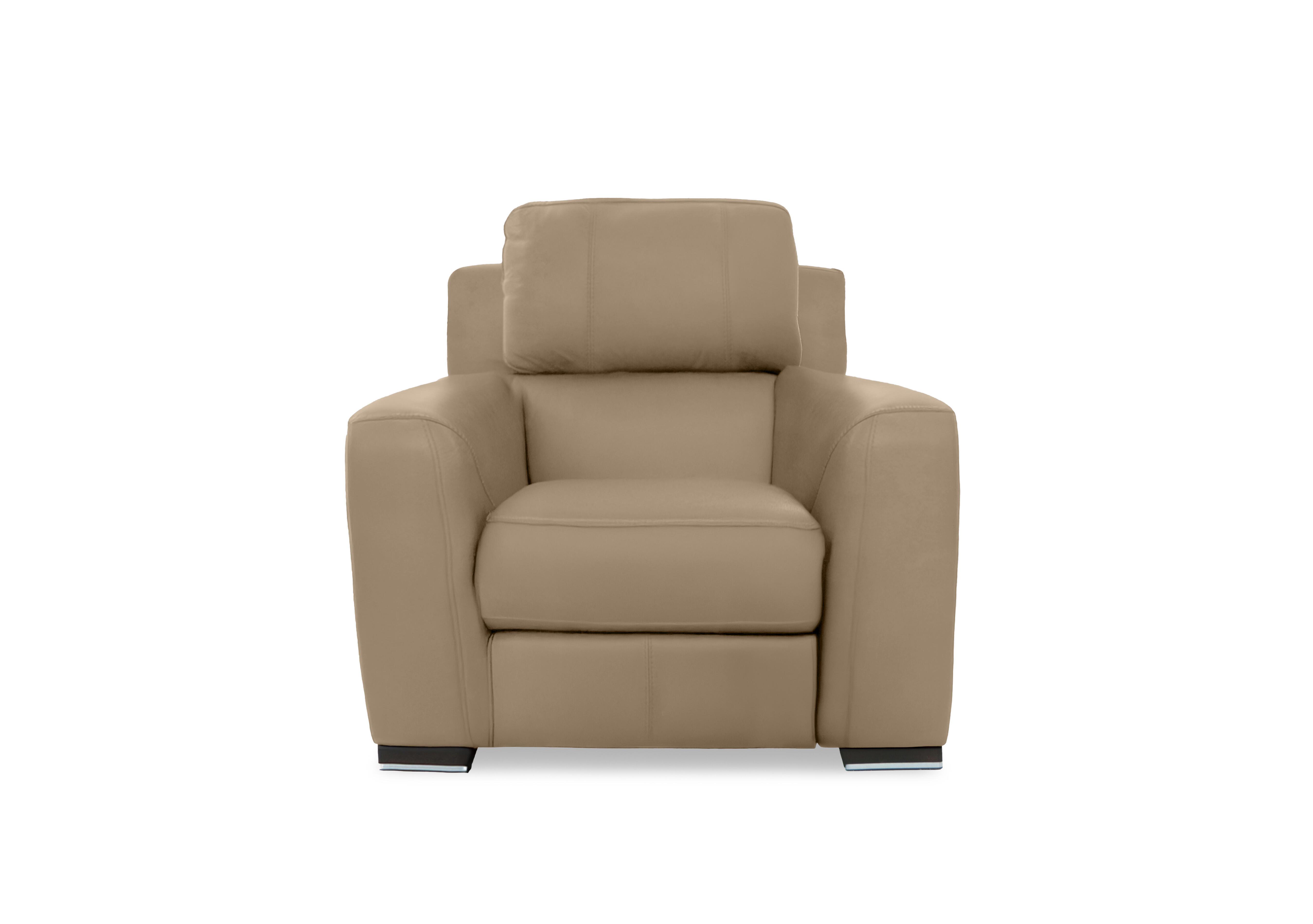 Viali Leather Chair in Tatto Macchiato 4375 on Furniture Village