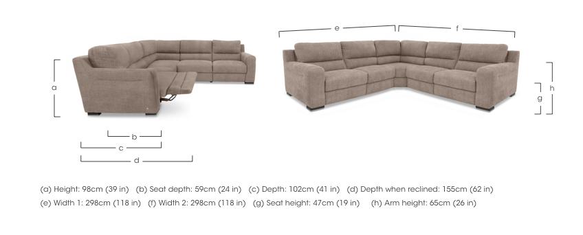 Viali Fabric Large Corner Sofa in  on Furniture Village