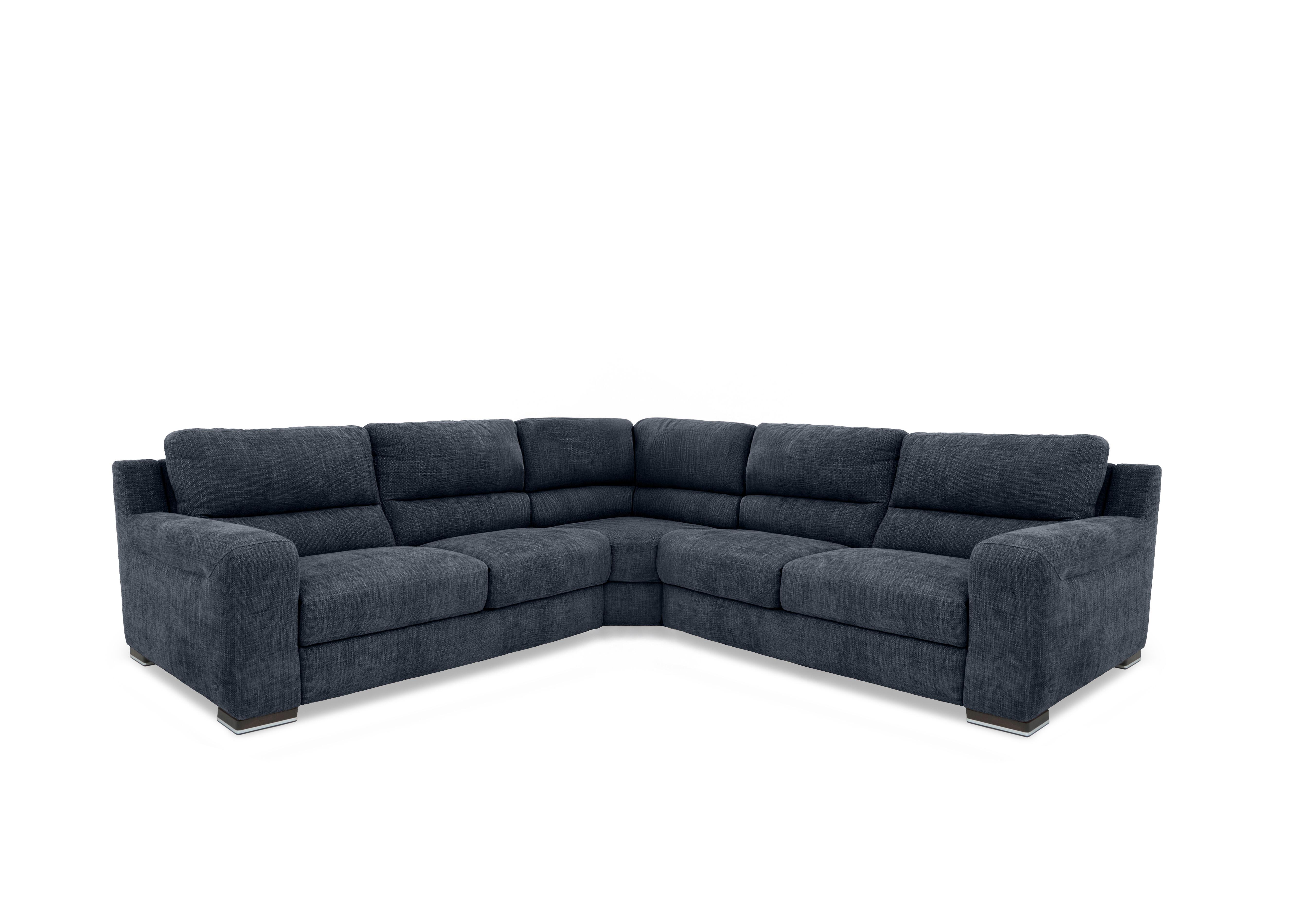 Viali Fabric Large Corner Sofa in River Dusk 180 on Furniture Village