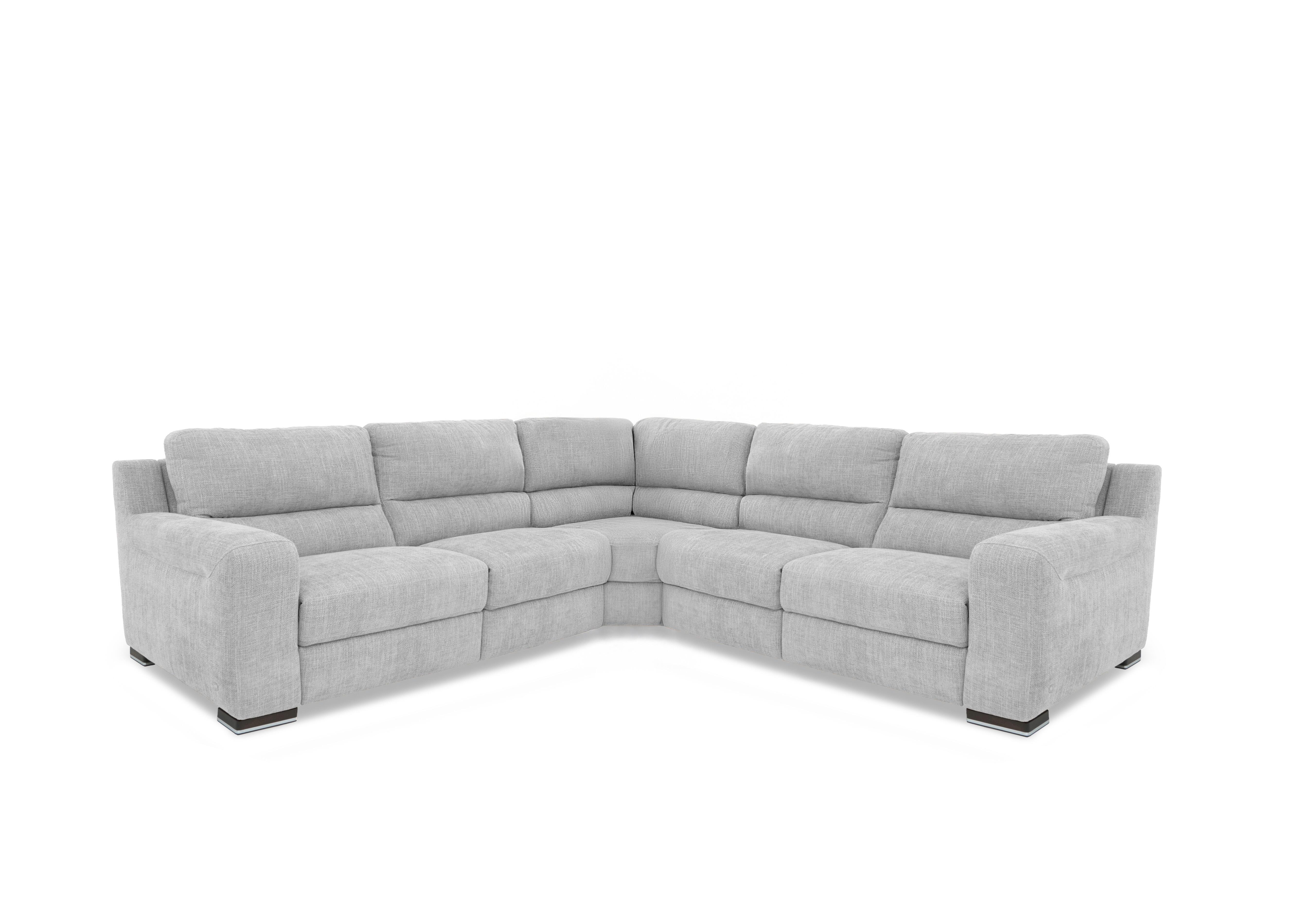 Viali Fabric Large Corner Sofa in River Lead Grey 616 on Furniture Village