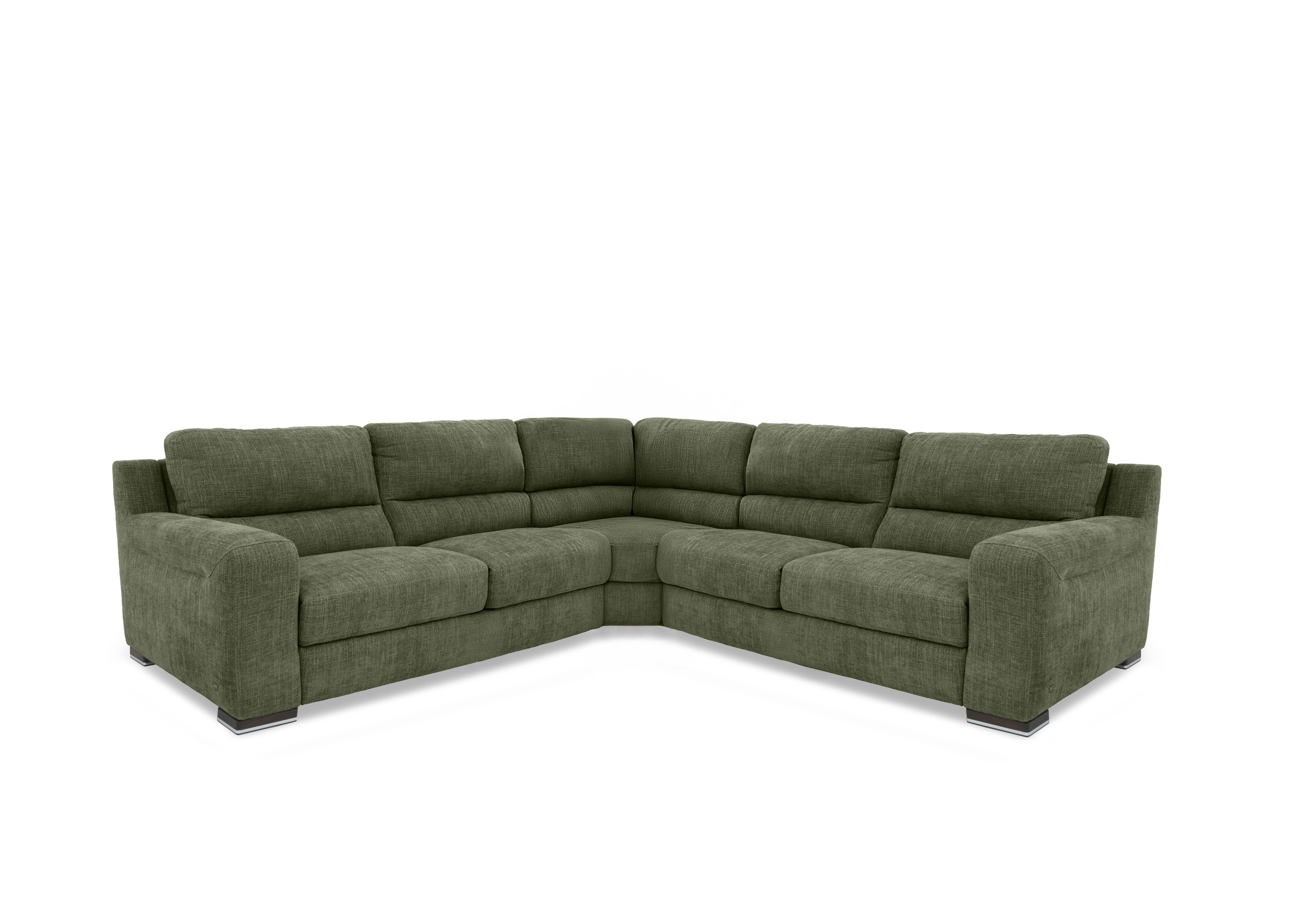 Viali Fabric Large Corner Sofa in River Pistachio 204 on Furniture Village