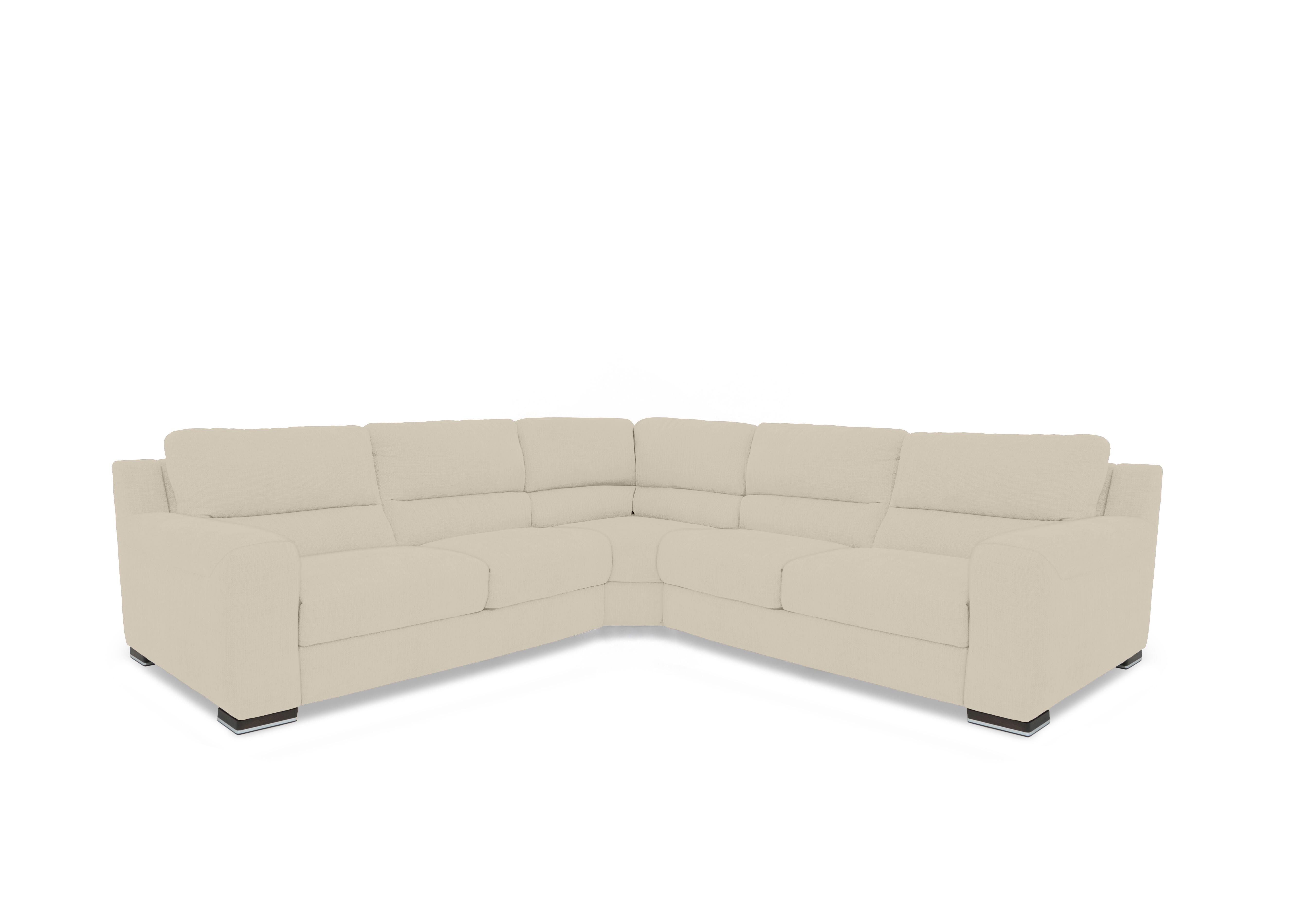 Viali Fabric Large Corner Sofa in Velvet Frost 02 on Furniture Village