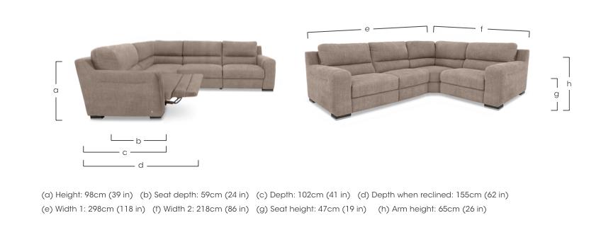 Viali Fabric Corner Sofa in  on Furniture Village