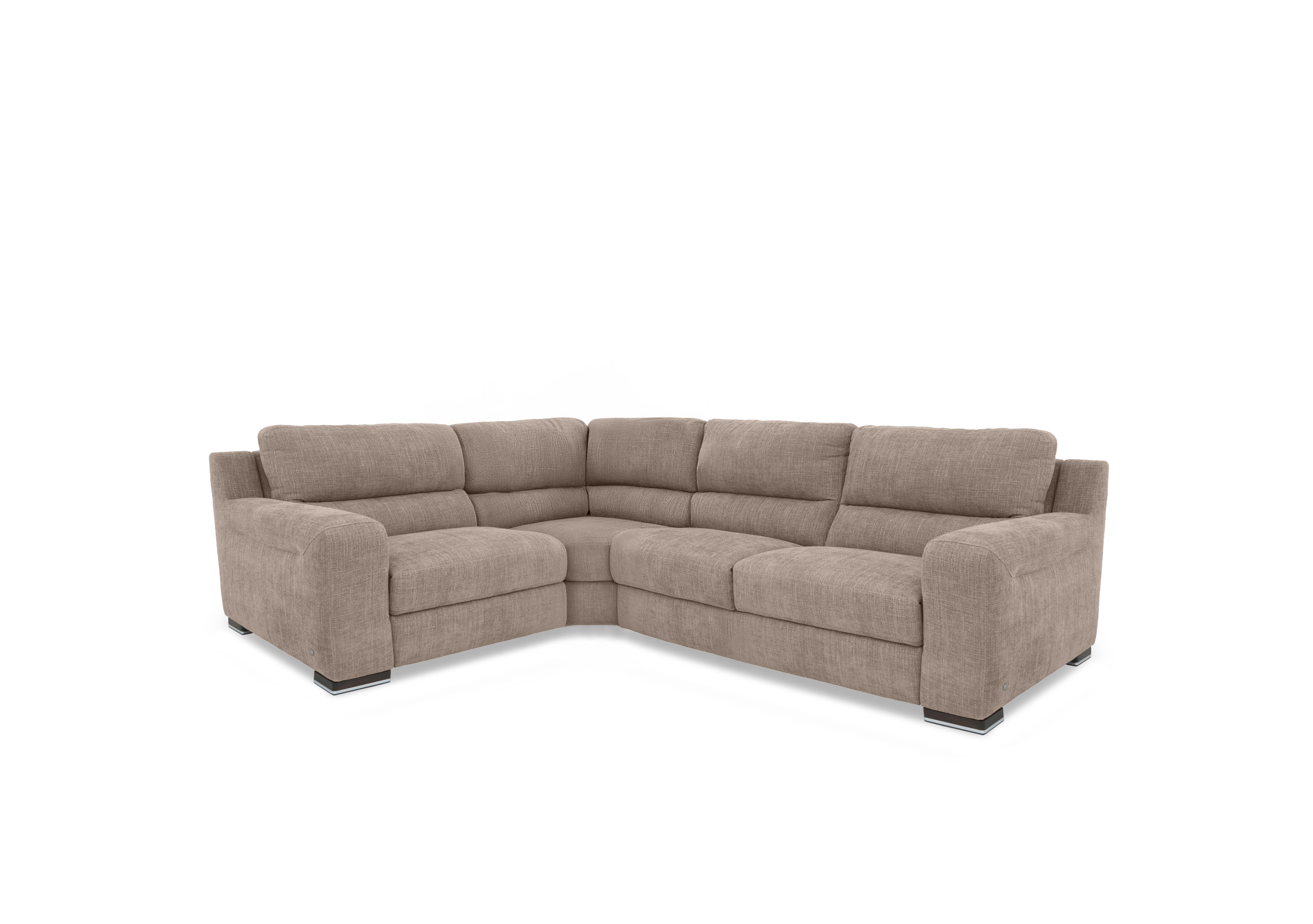 Viali Fabric Corner Sofa in River Cappuccino 2 on Furniture Village
