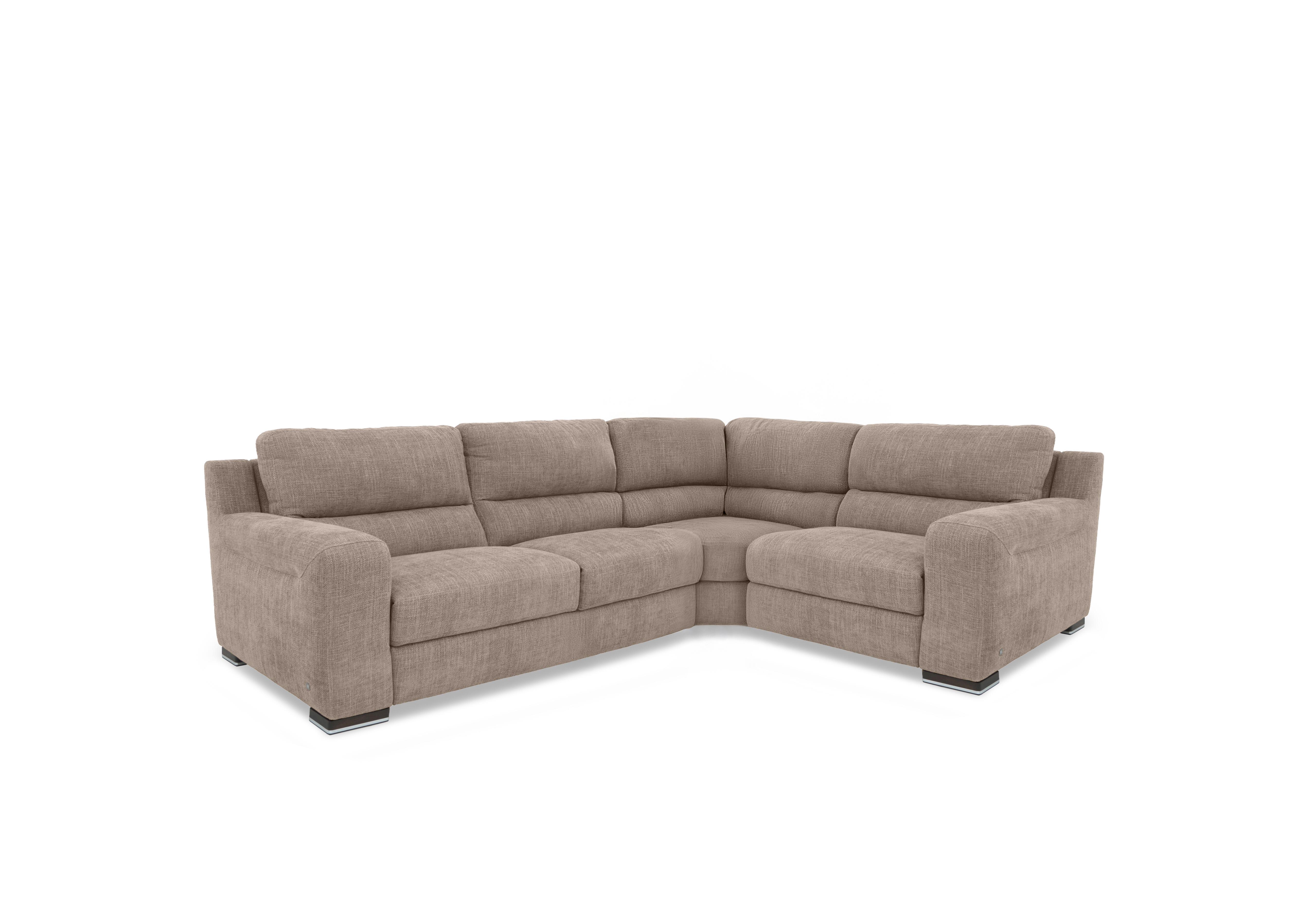 Viali Fabric Corner Sofa in River Cappuccino 2 on Furniture Village
