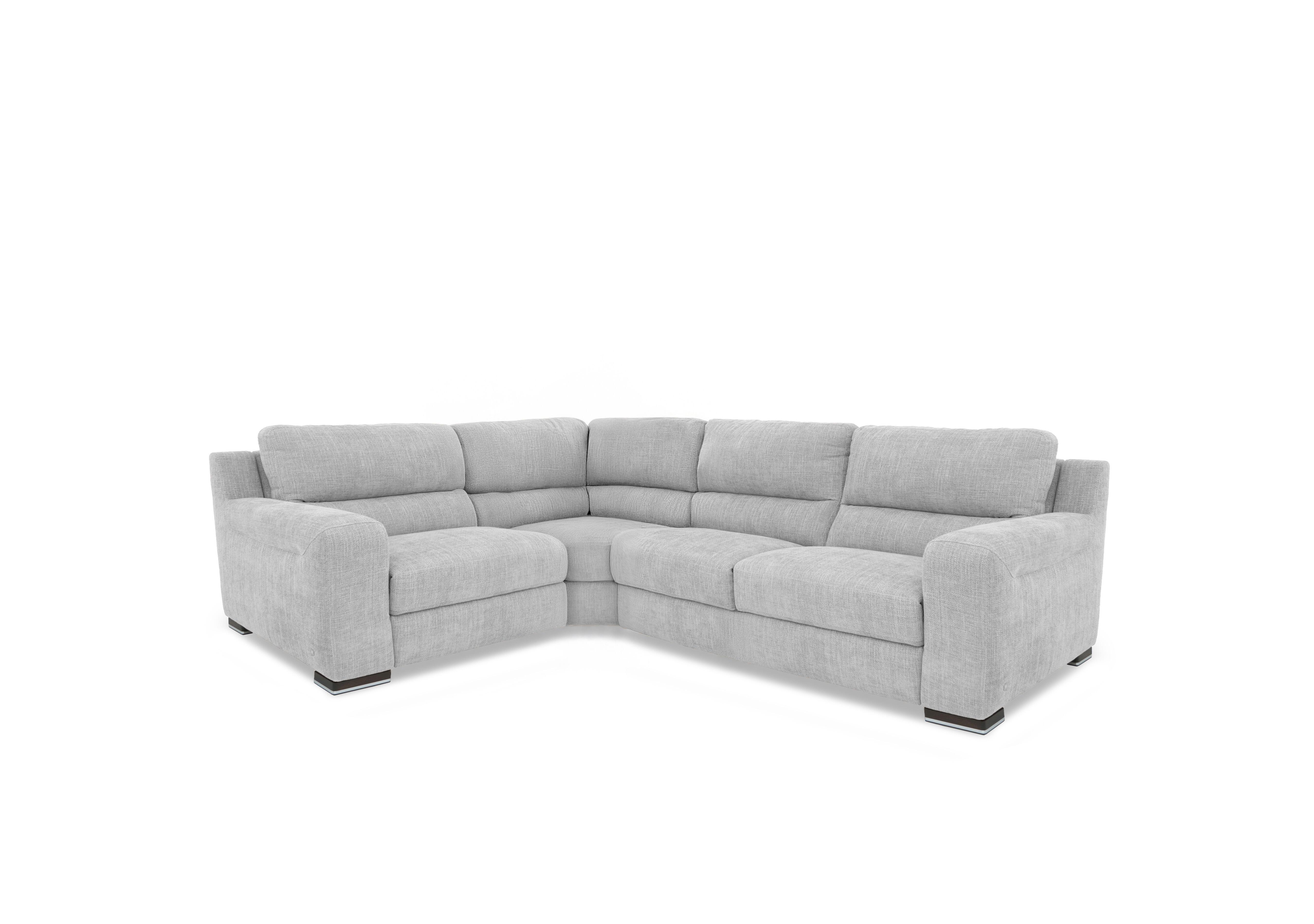 Viali Fabric Corner Sofa in River Lead Grey 616 on Furniture Village