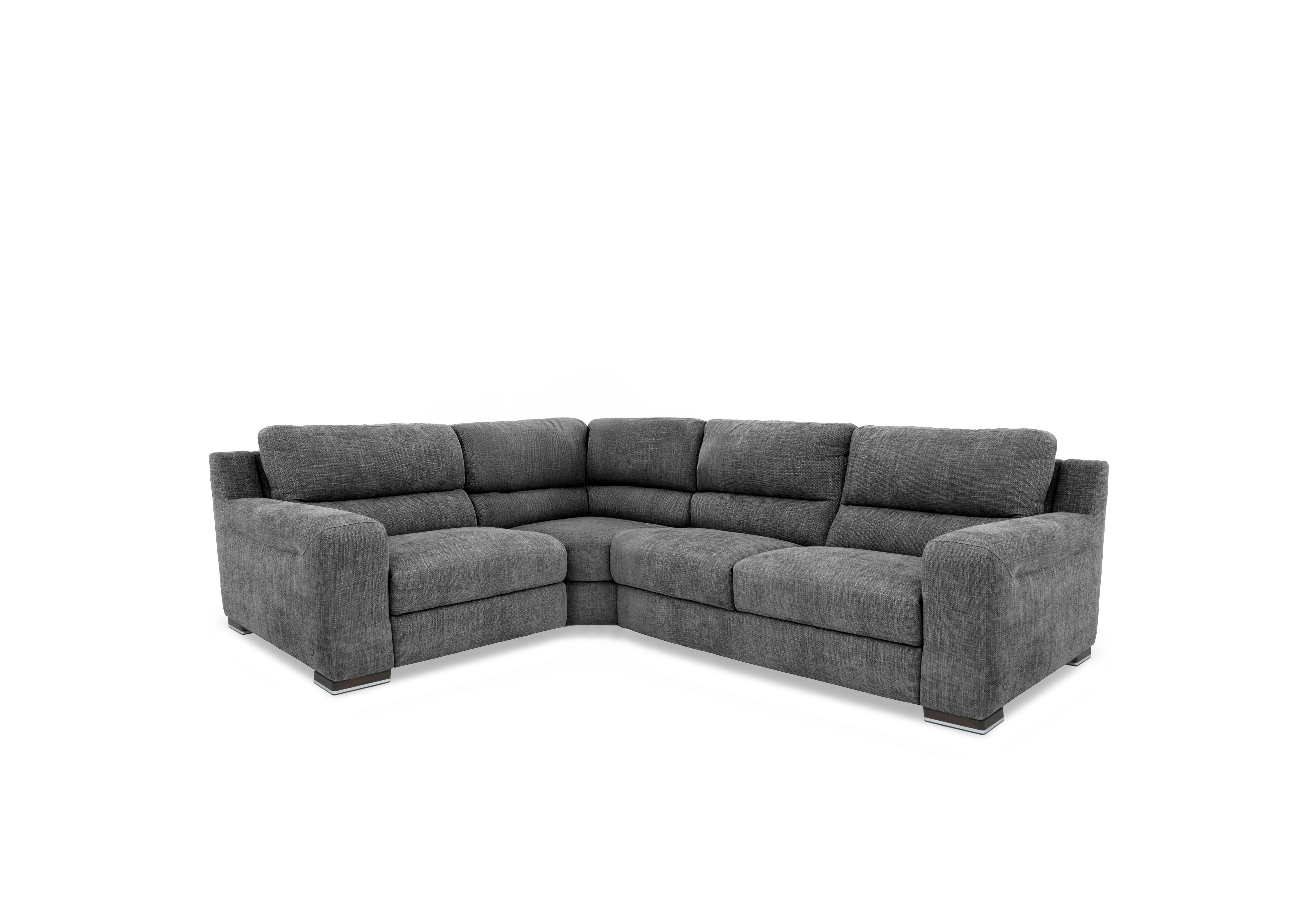 Viali Fabric Corner Sofa in River Pewter 205 on Furniture Village