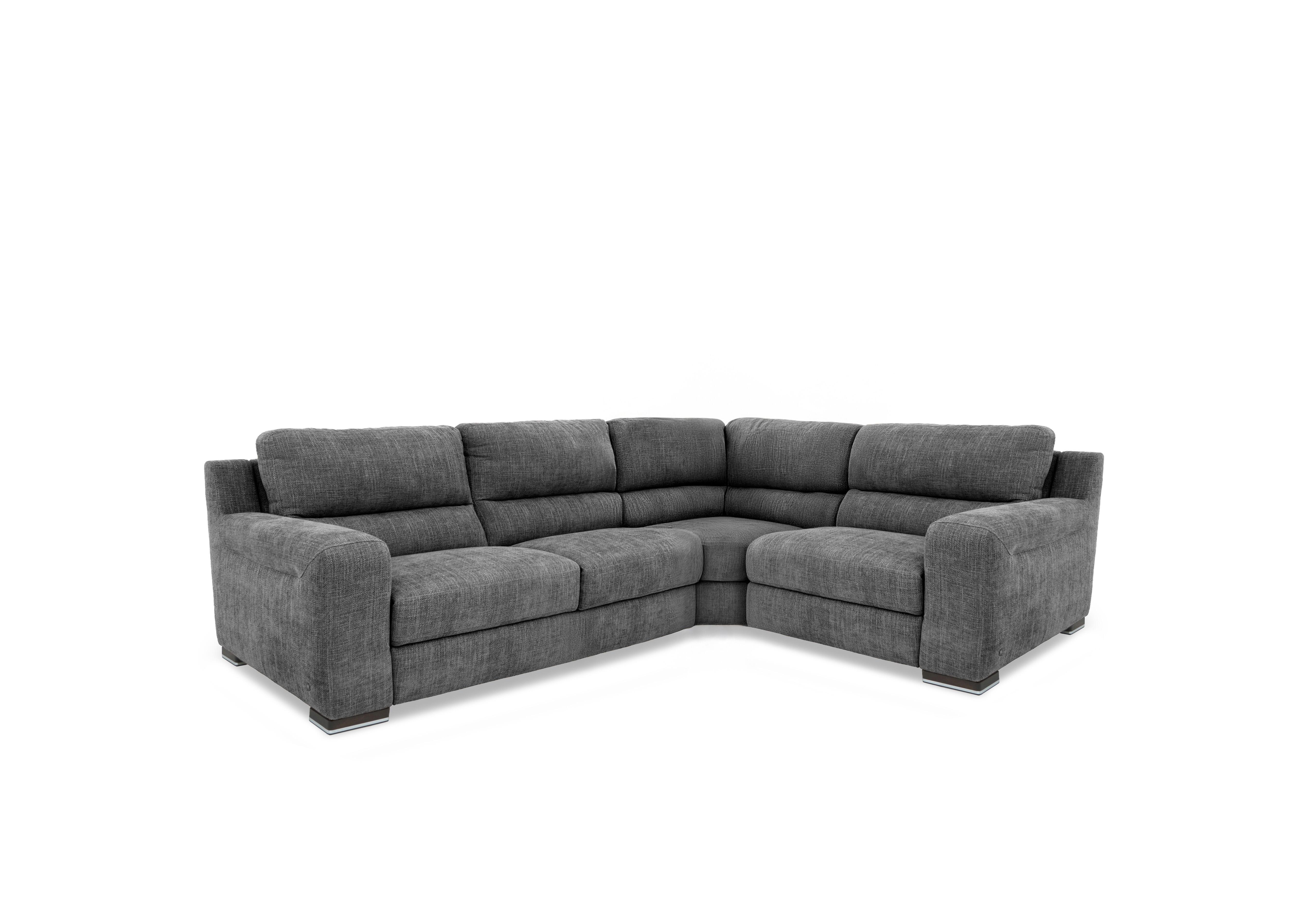 Viali Fabric Corner Sofa in River Pewter 205 on Furniture Village