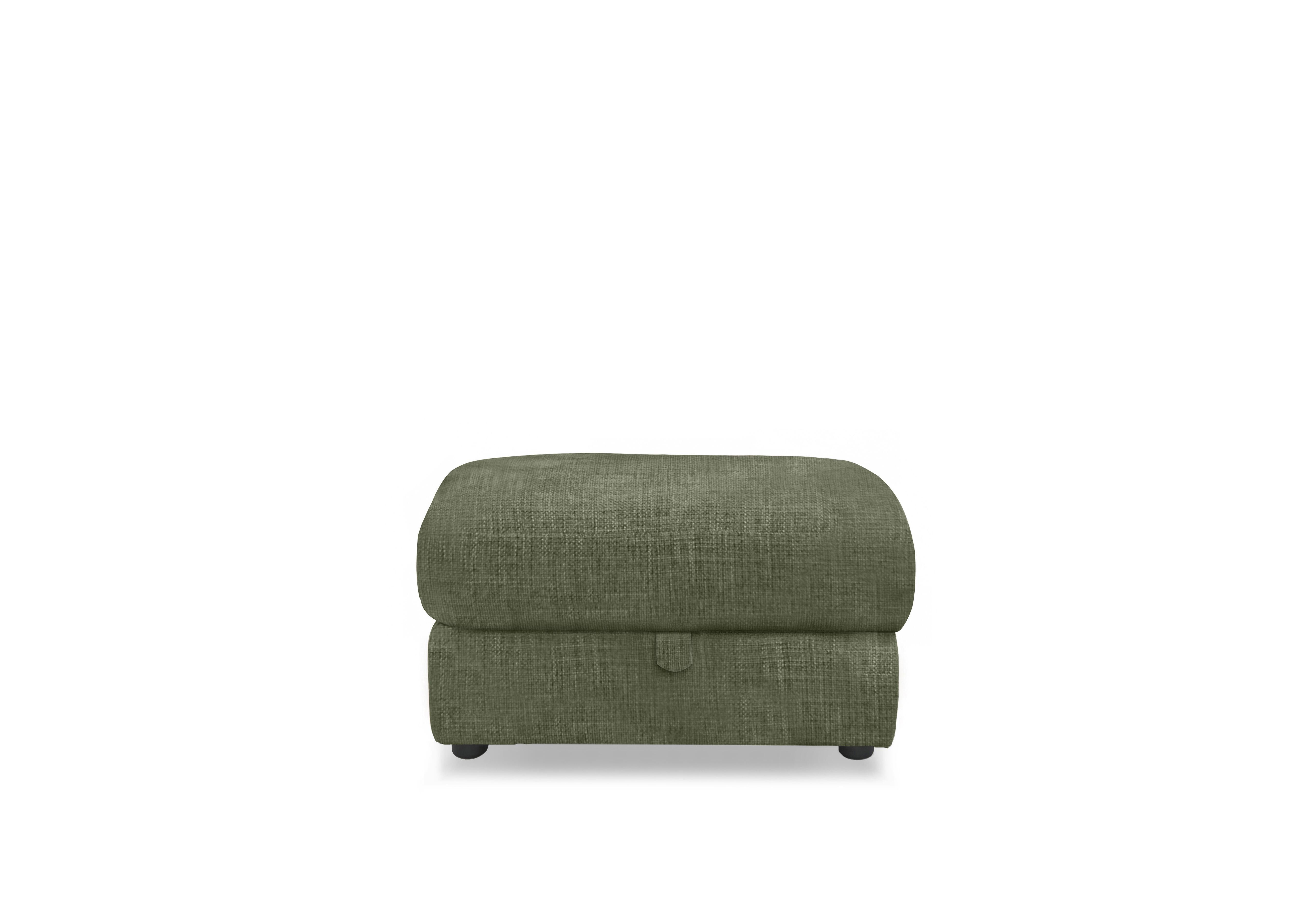 Viali Fabric Storage Footstool in River Pistachio 204 on Furniture Village
