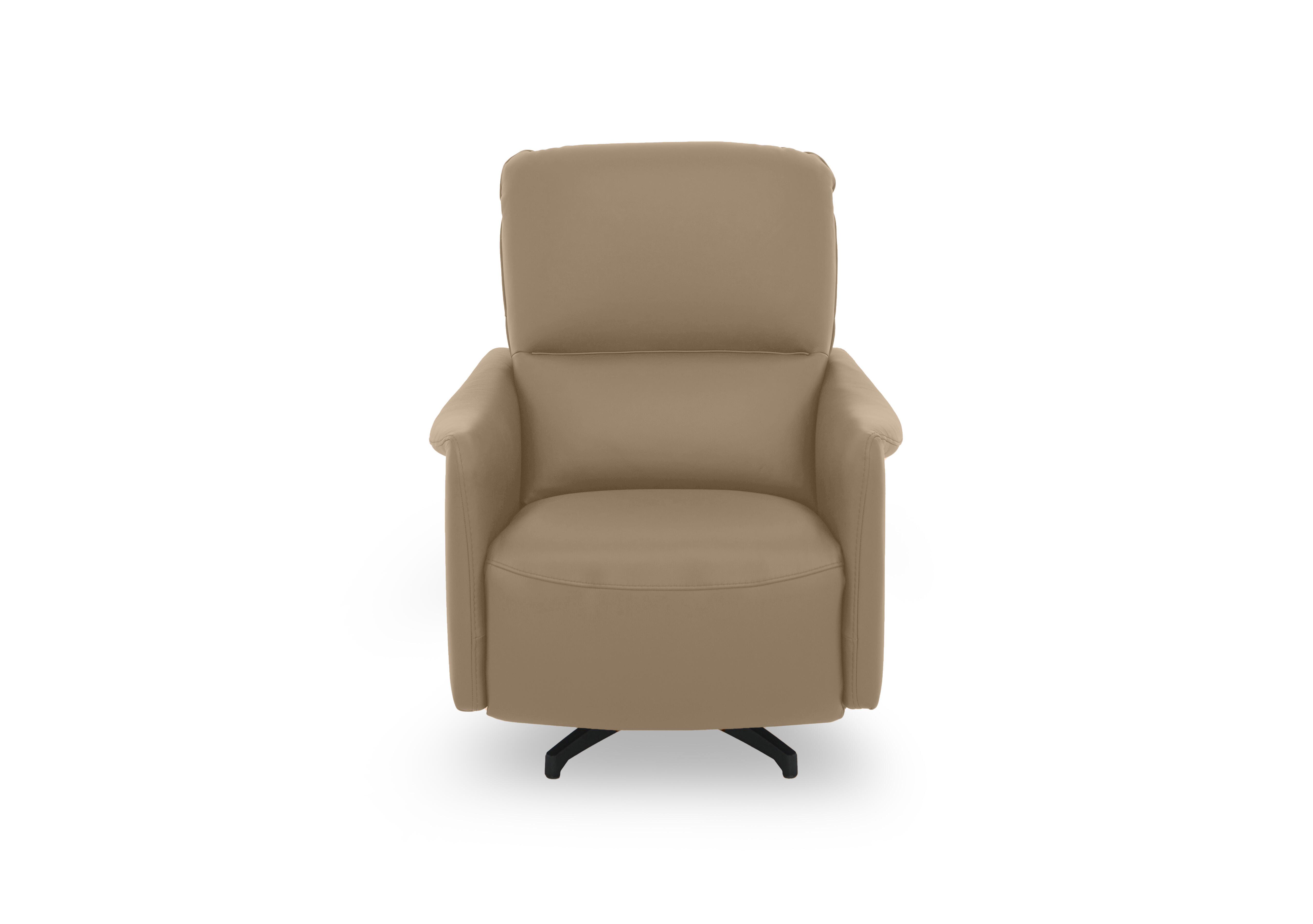 Viali Leather Swivel Chair in Tatto Macchiato 4375 on Furniture Village