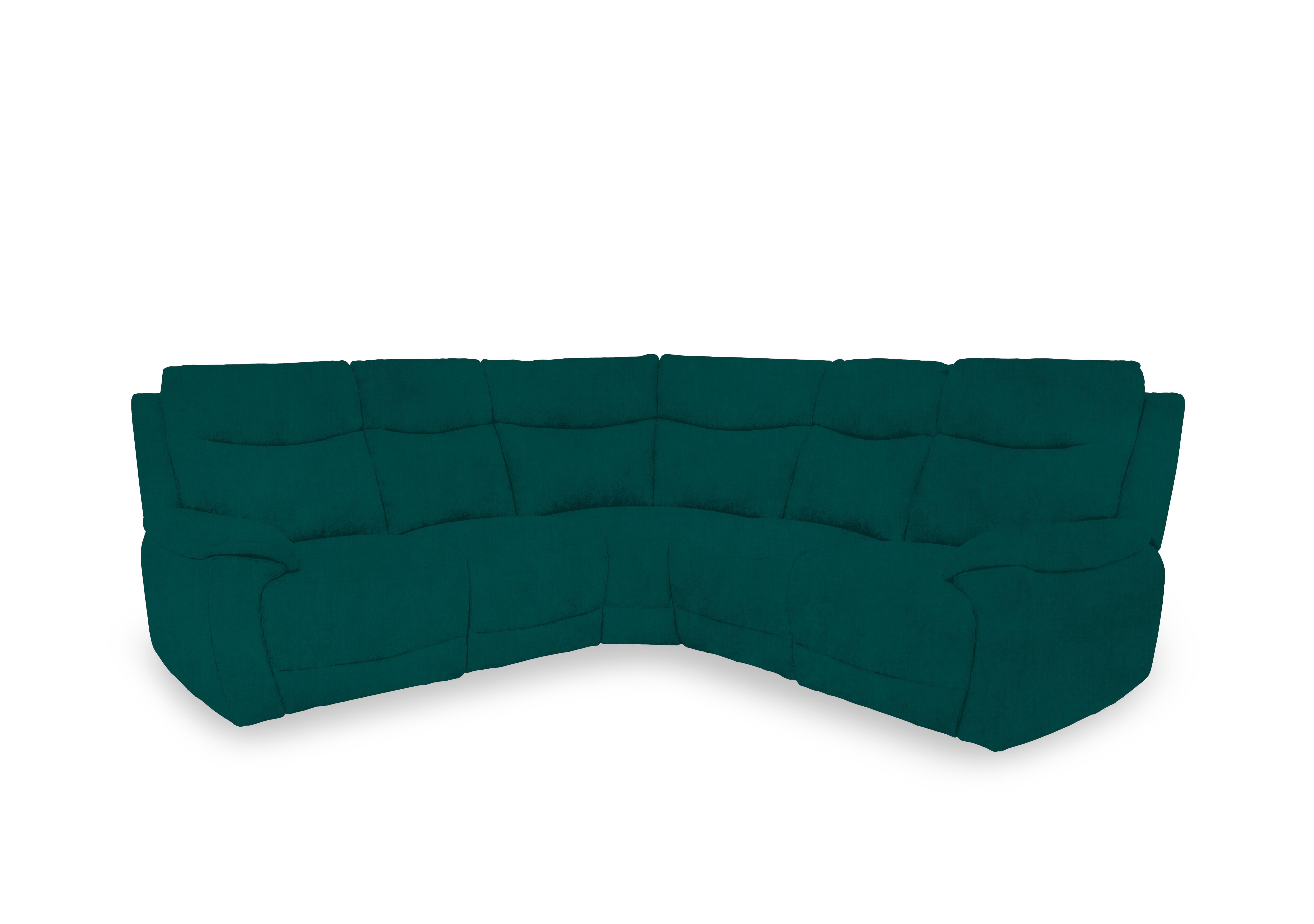Sloane Fabric Large Power Recliner Corner Sofa in 51003 Opulence Teal on Furniture Village
