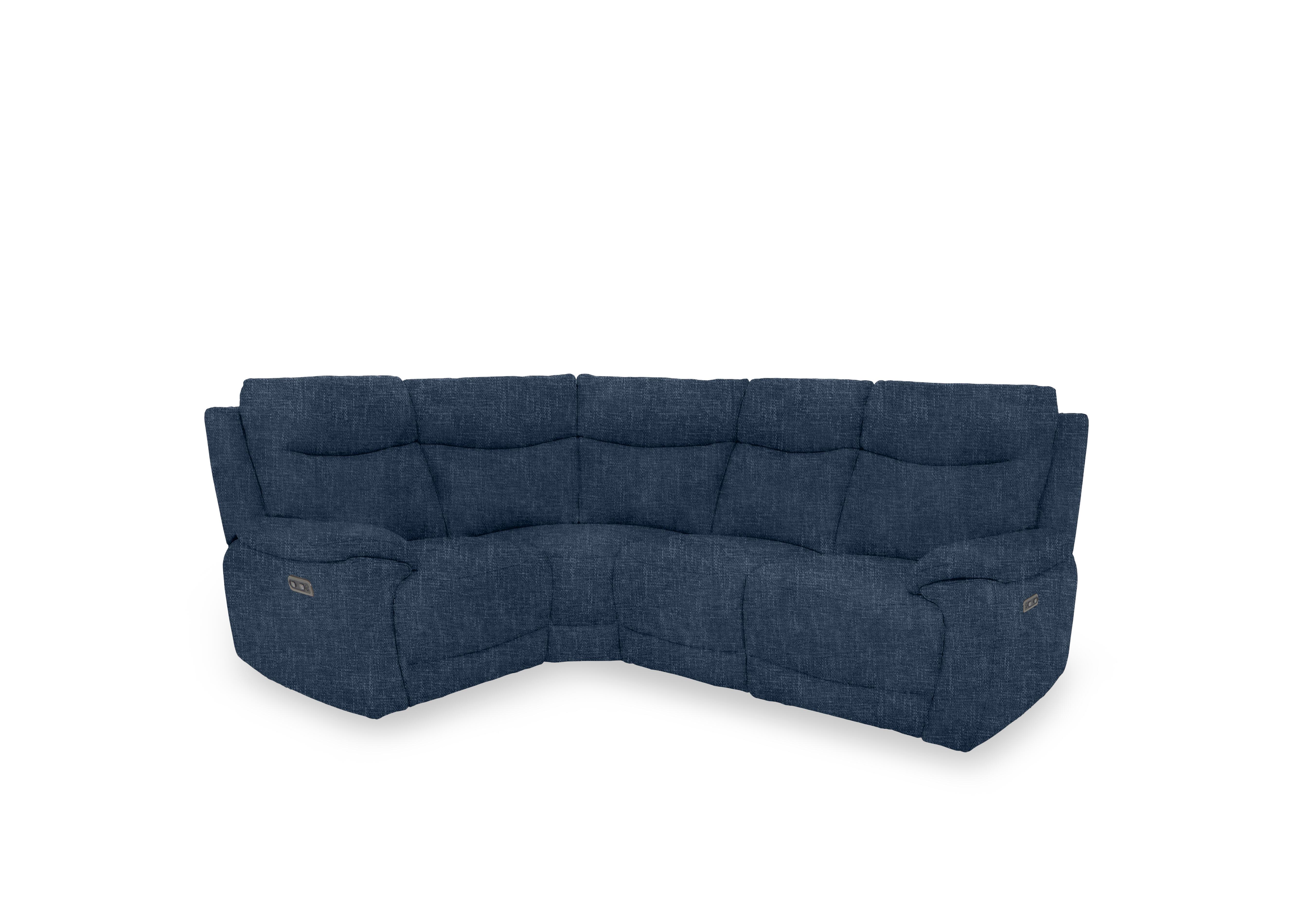 Sloane Fabric Small Corner Sofa in 15045 Anivia Blue on Furniture Village