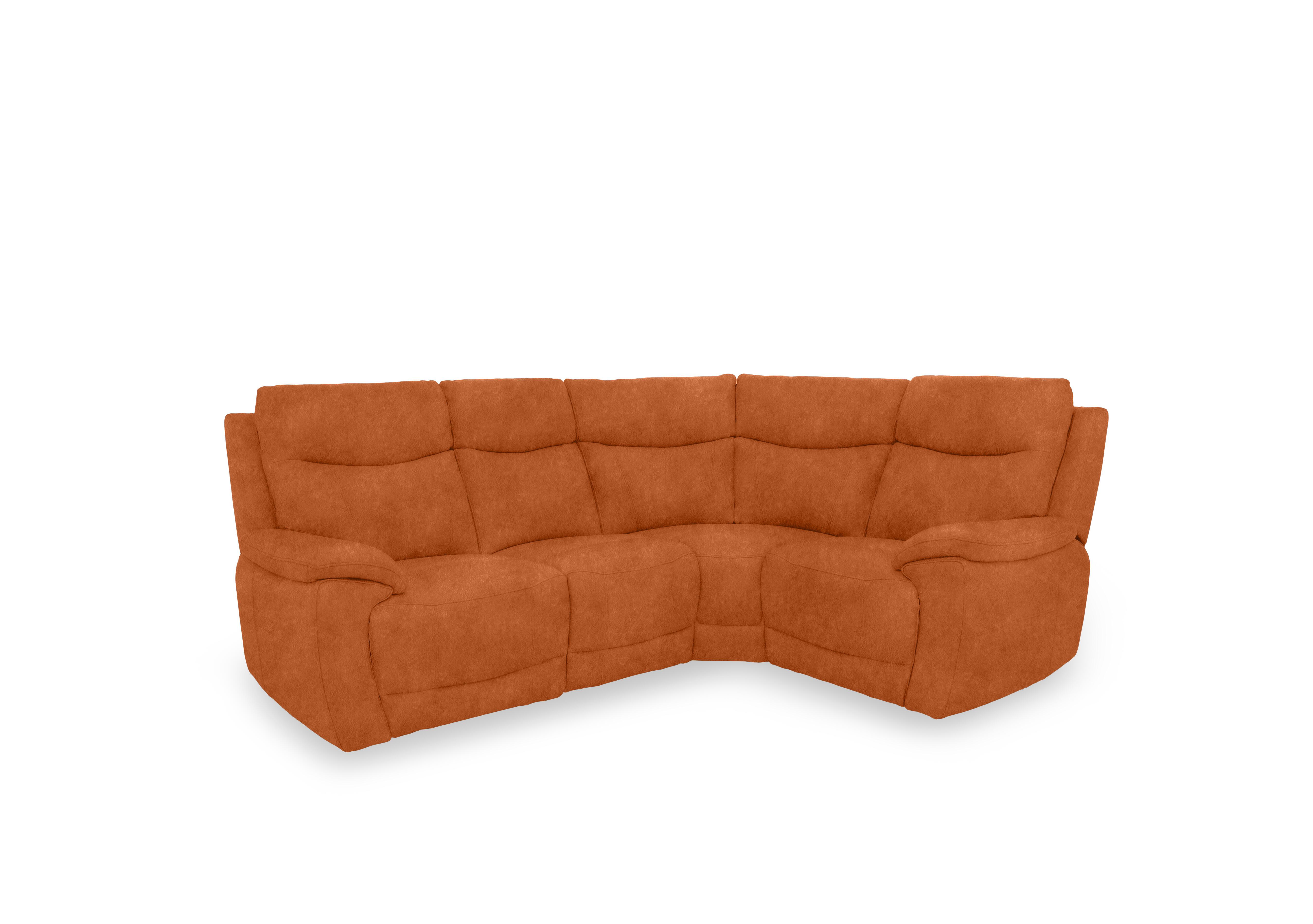 Sloane Fabric Small Corner Sofa in 43509 Dexter Pumpkin on Furniture Village