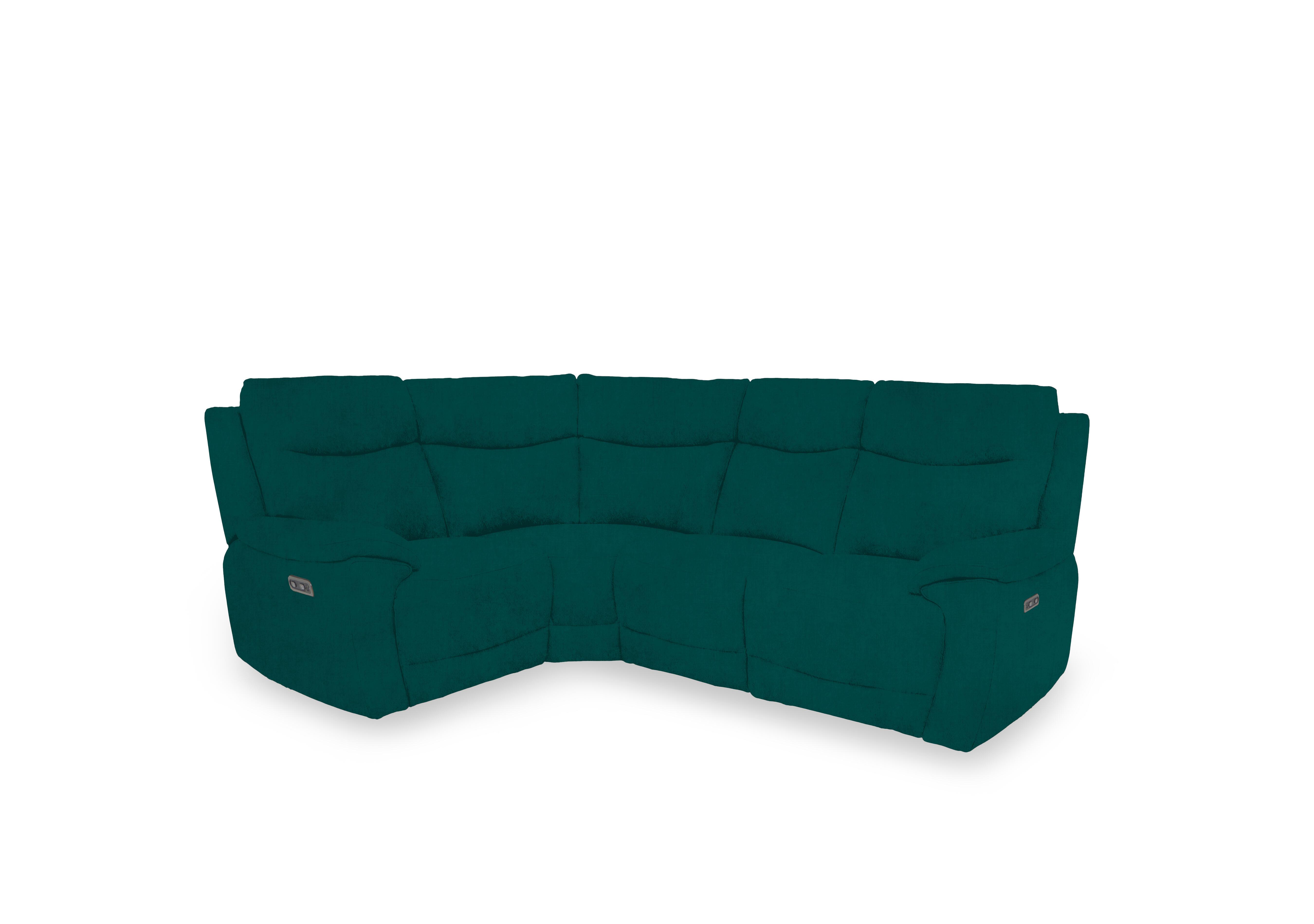Sloane Fabric Small Corner Sofa in 51003 Opulence Teal on Furniture Village