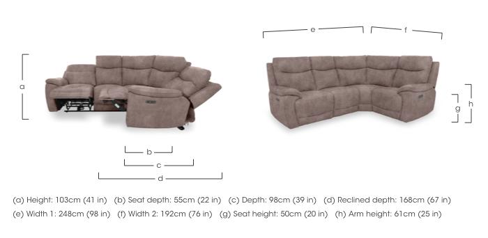 Sloane Fabric Small Corner Sofa in  on Furniture Village