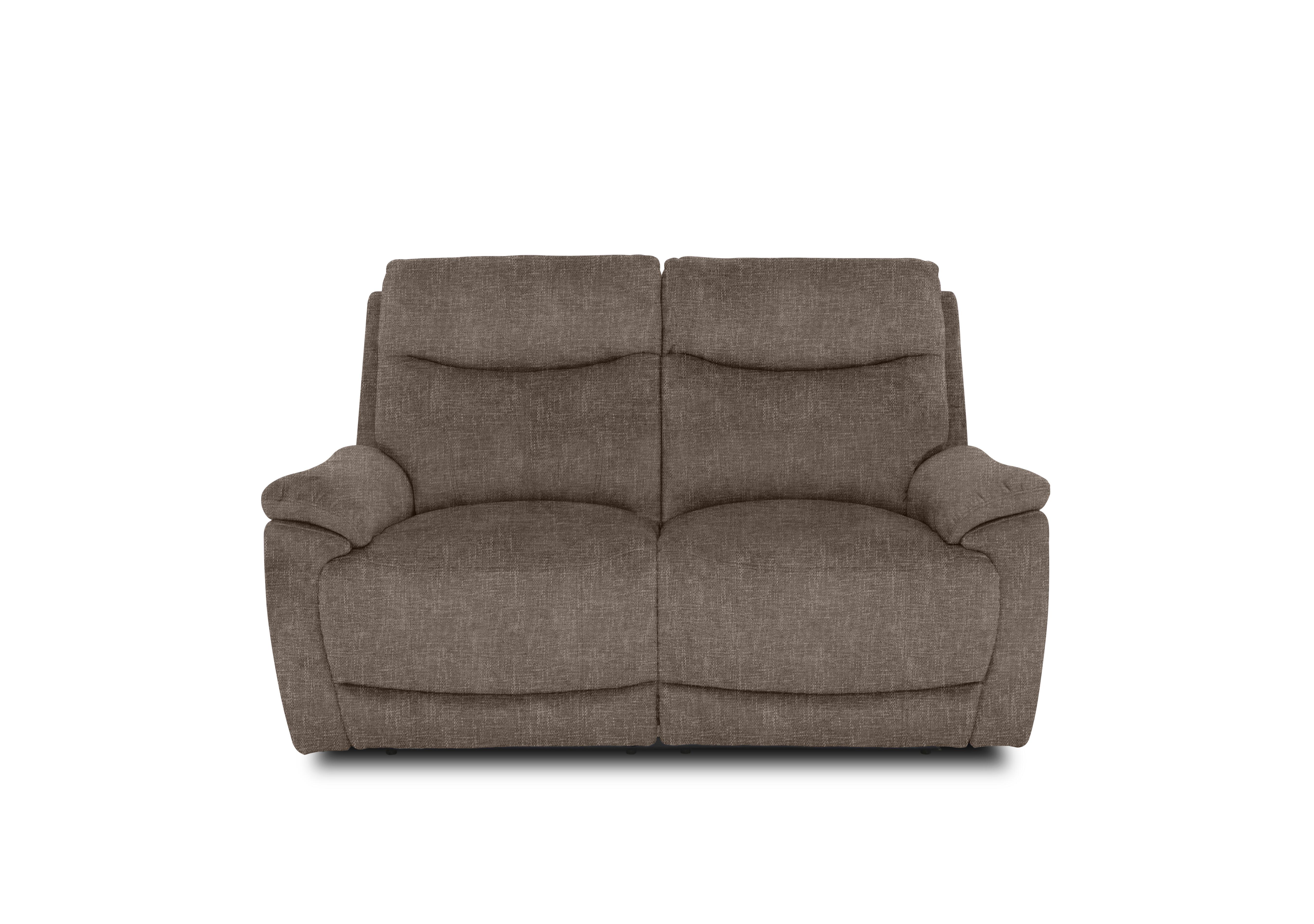 Sloane Fabric 2 Seater Power Recliner Sofa with Power Headrests in 15445 Anivia Brown on Furniture Village