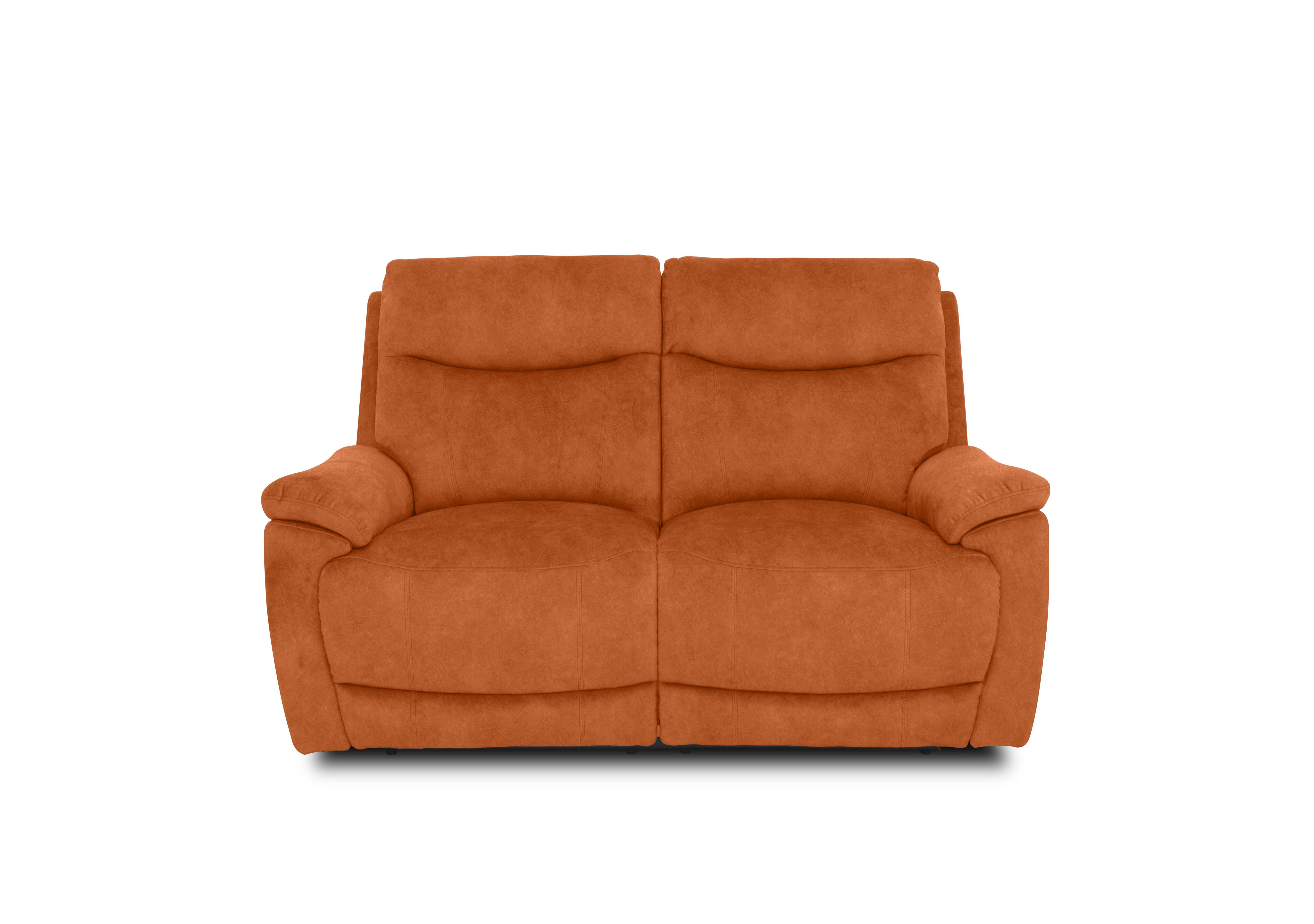 Sloane Fabric 2 Seater Power Recliner Sofa with Power Headrests in 43509 Dexter Pumpkin on Furniture Village