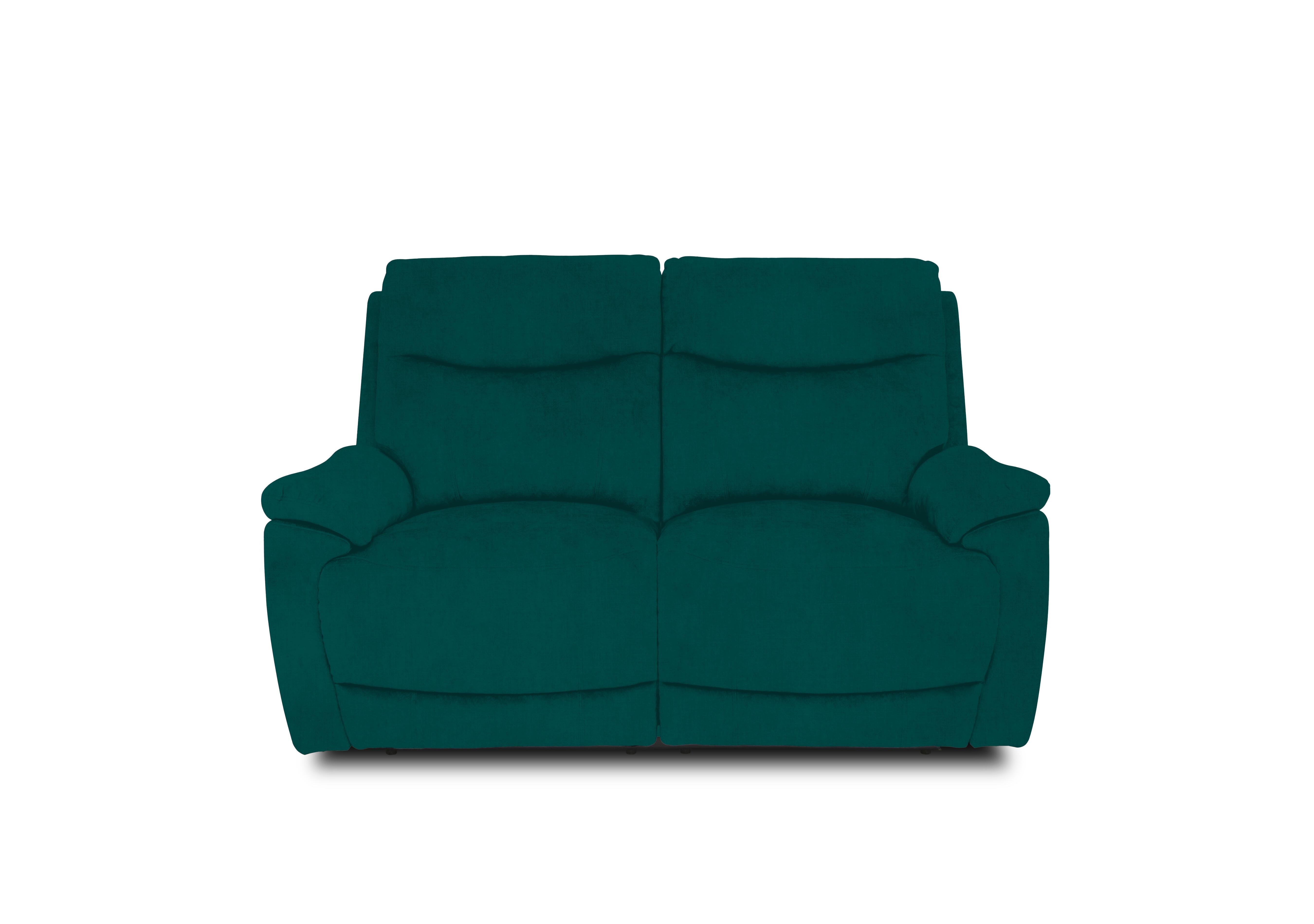 Sloane Fabric 2 Seater Power Recliner Sofa with Power Headrests in 51003 Opulence Teal on Furniture Village