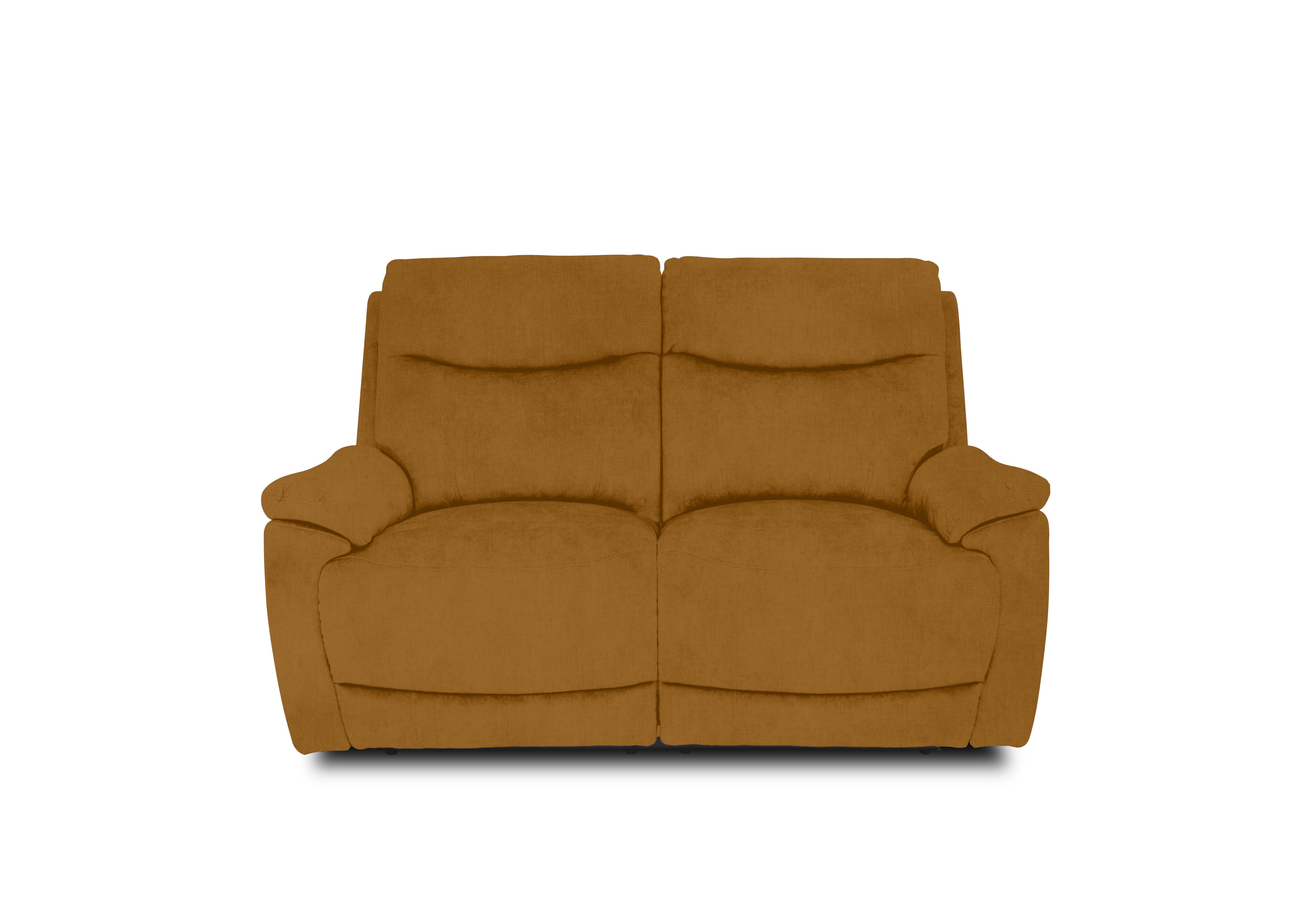 Sloane Fabric 2 Seater Power Recliner Sofa with Power Headrests in 51009 Opulence Saffron on Furniture Village