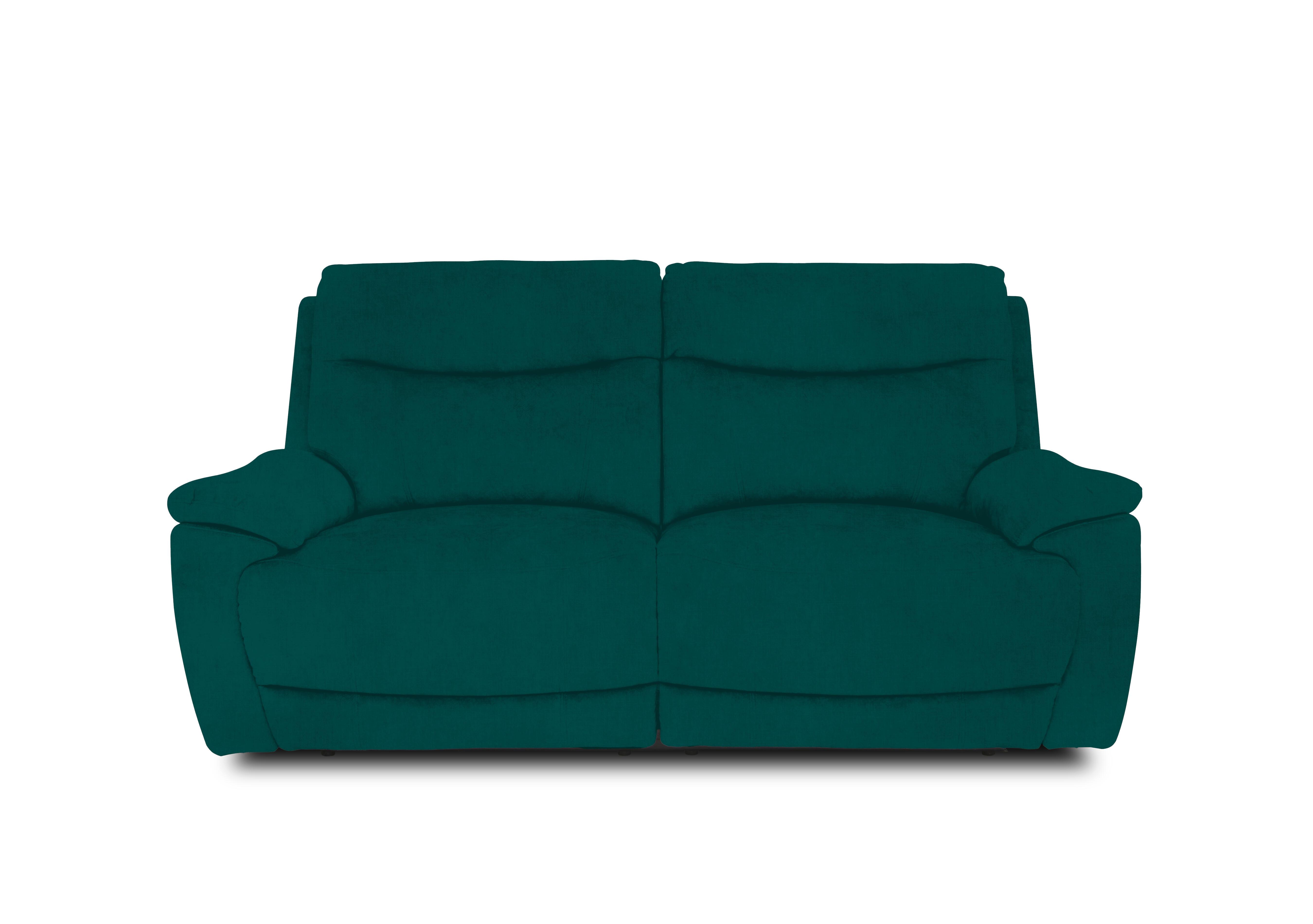 Sloane Fabric 3 Seater Power Recliner Sofa with Power Headrests in 51003 Opulence Teal on Furniture Village