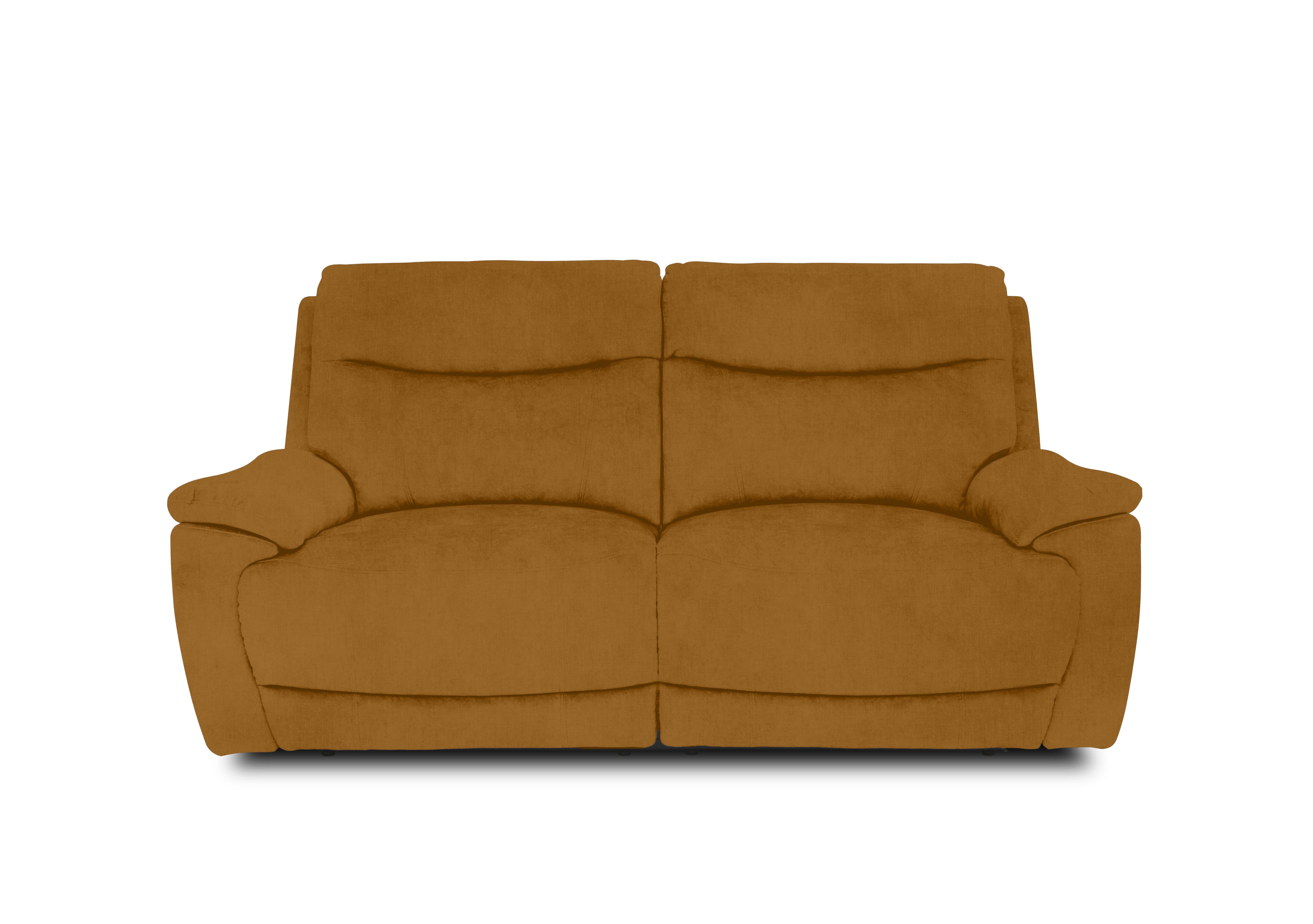 Sloane Fabric 3 Seater Power Recliner Sofa with Power Headrests in 51009 Opulence Saffron on Furniture Village