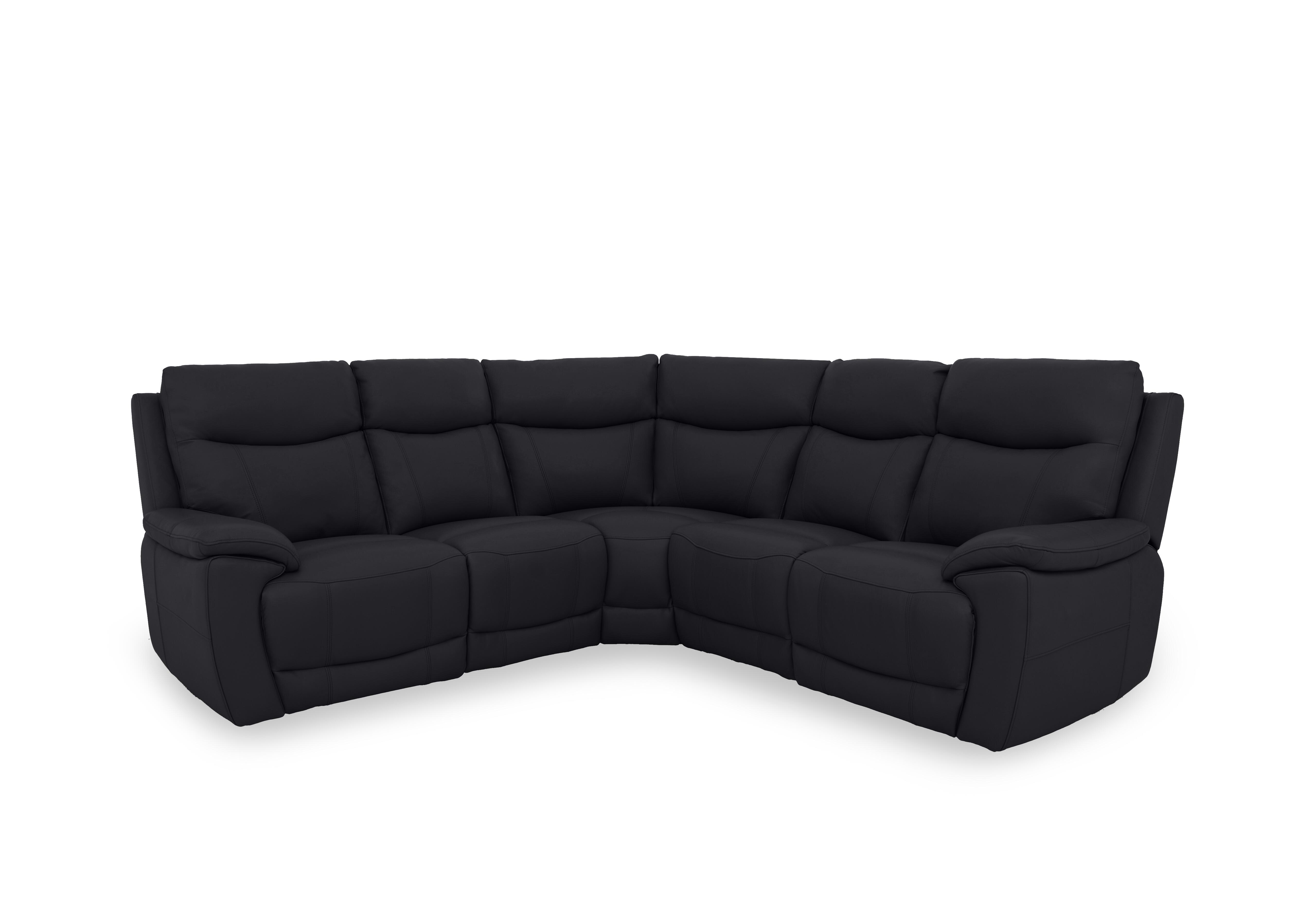 Sloane Leather Large Power Recliner Corner Sofa in Cat-60/18 Lavender Grey on Furniture Village