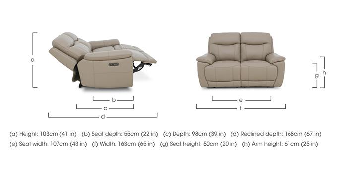 Sloane Leather 2 Seater Power Recliner Sofa with Power Headrests in  on Furniture Village