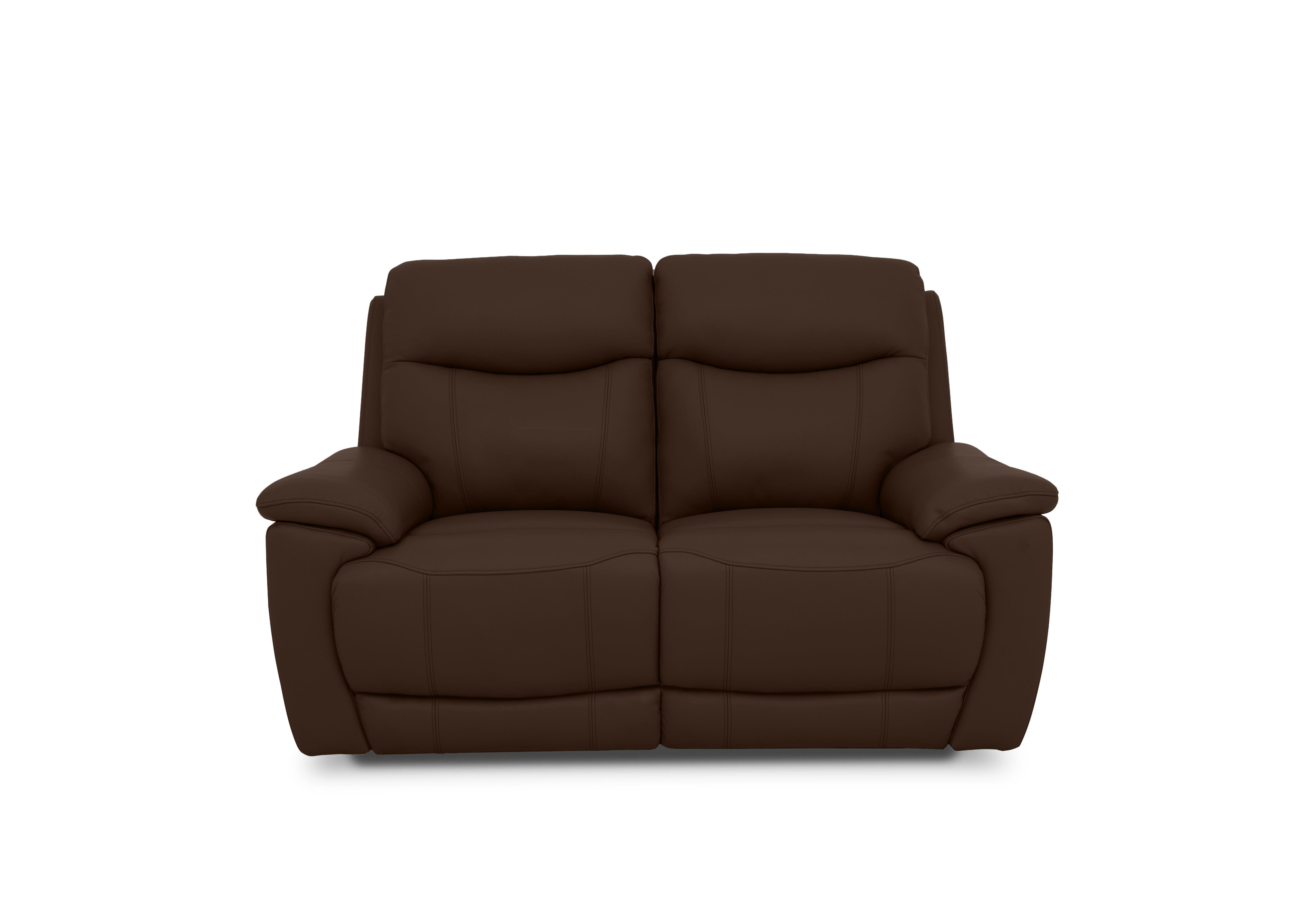 Sloane Leather 2 Seater Power Recliner Sofa with Power Headrests in Cat-60/08 Chocolate on Furniture Village