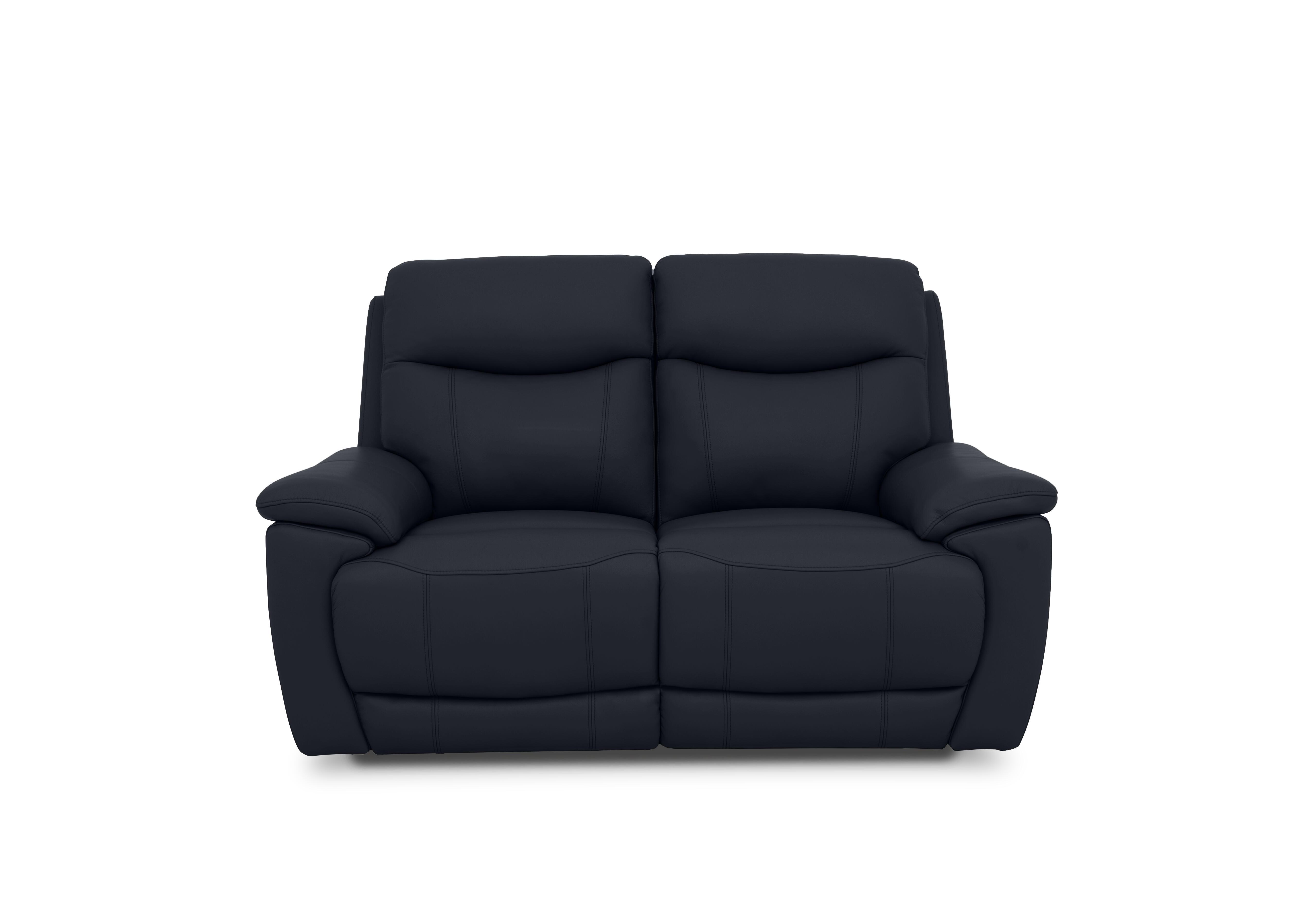 Sloane Leather 2 Seater Power Recliner Sofa with Power Headrests in Cat-60/24 Navy on Furniture Village