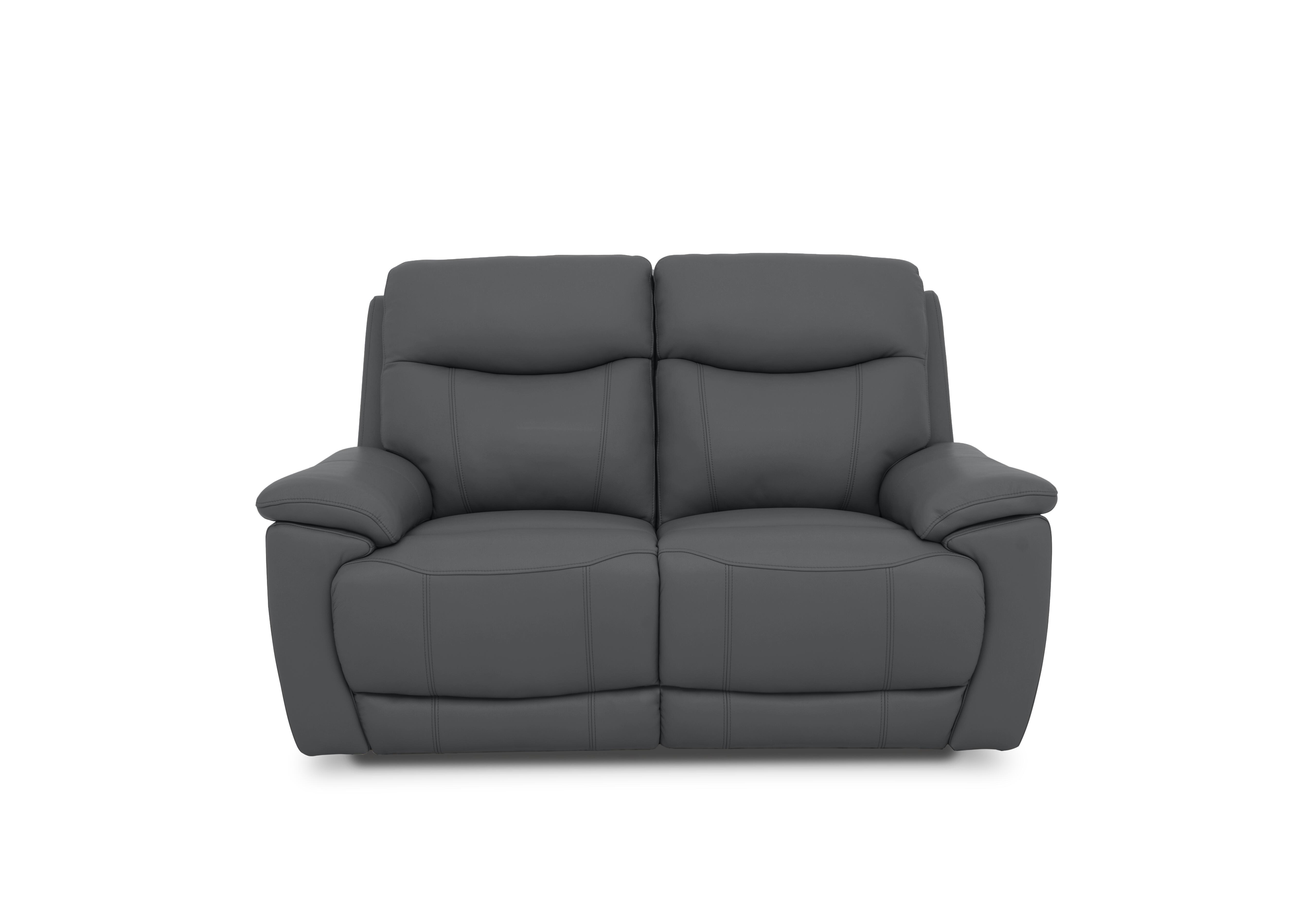 Sloane Leather 2 Seater Power Recliner Sofa with Power Headrests in Cat-60/33 Granite on Furniture Village