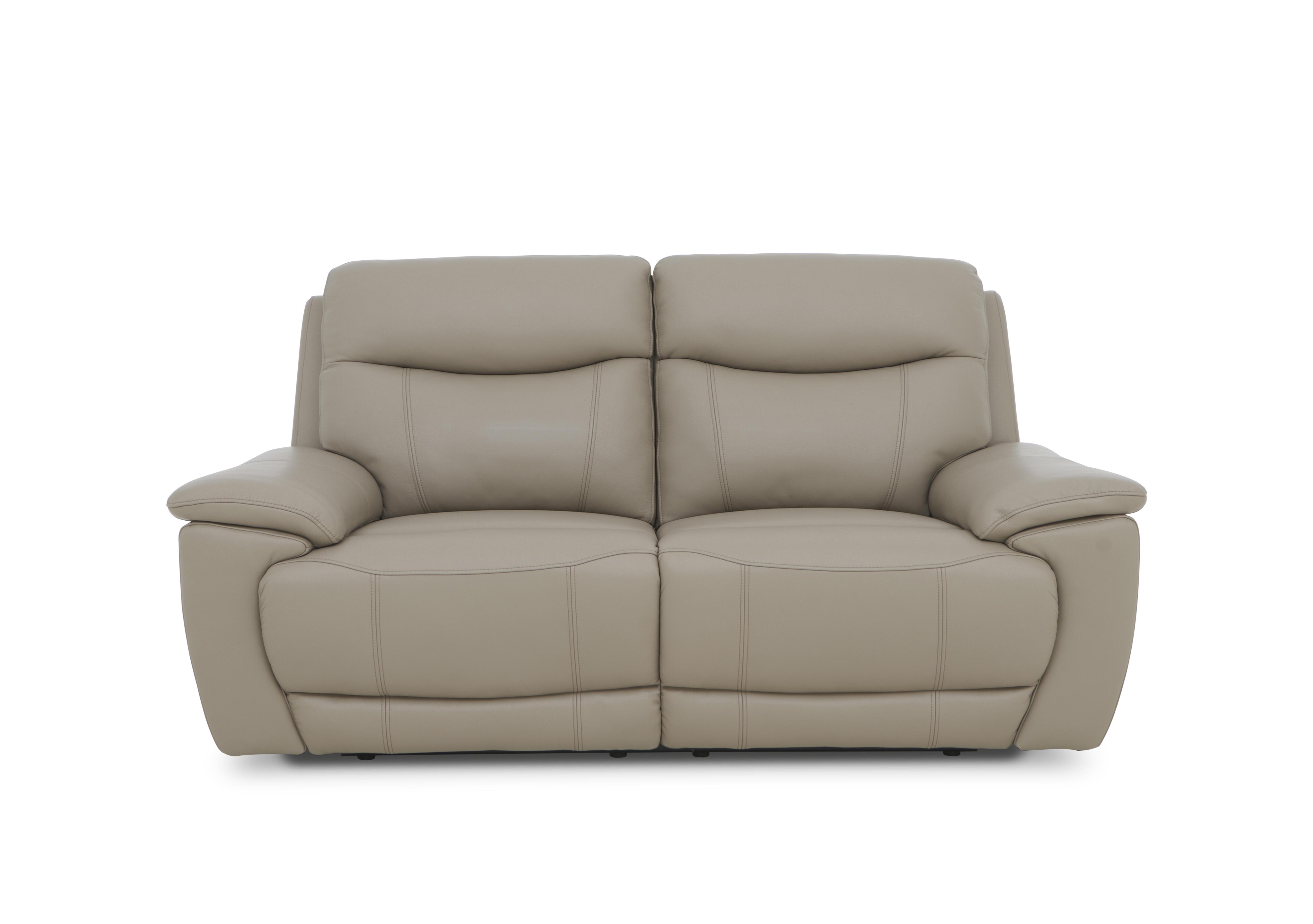 Sloane Leather 3 Seater Power Recliner Sofa with Power Headrests in Cat-40/08 Oyster on Furniture Village