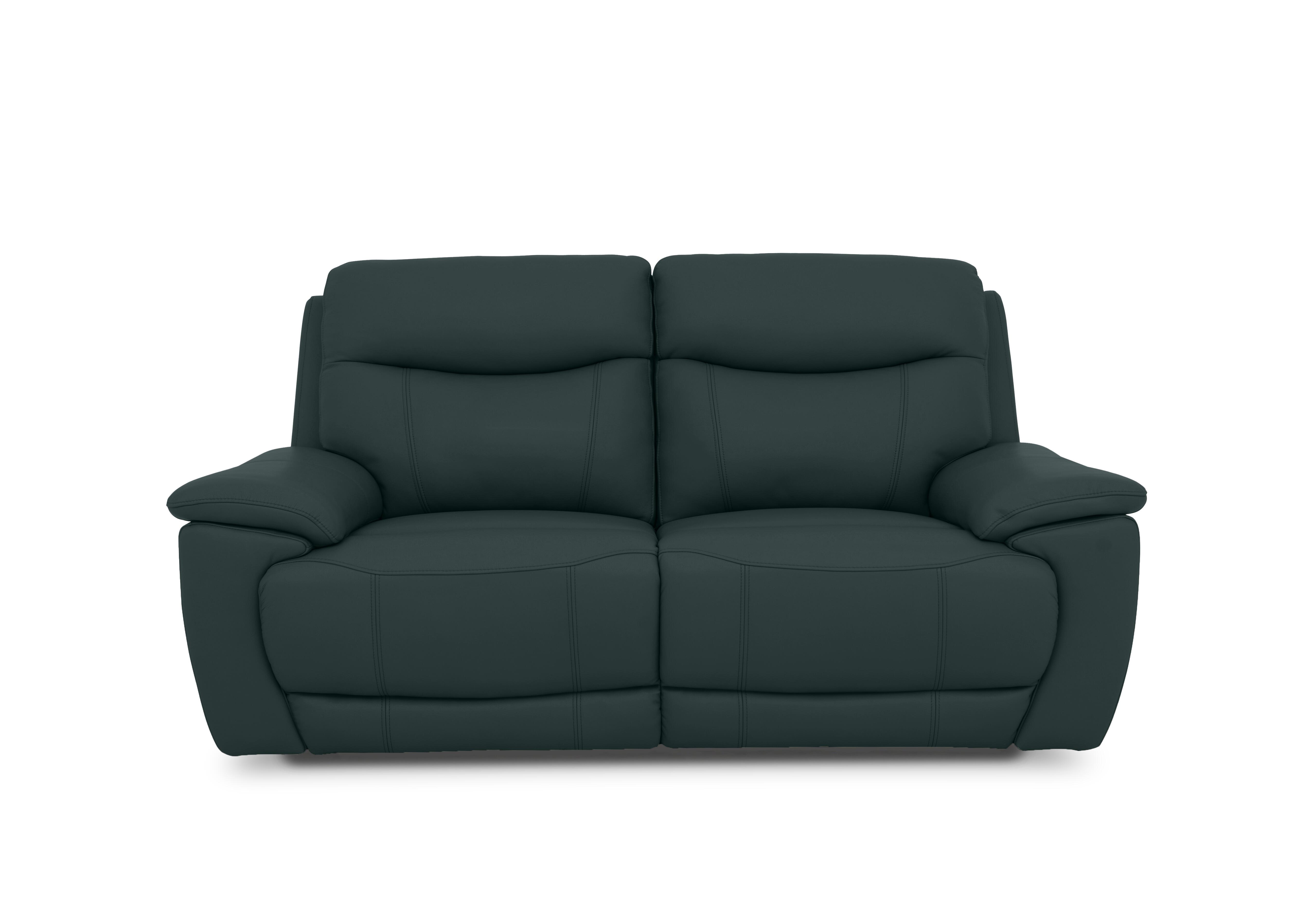 Sloane Leather 3 Seater Power Recliner Sofa with Power Headrests in Cat-40/09 Peacock on Furniture Village
