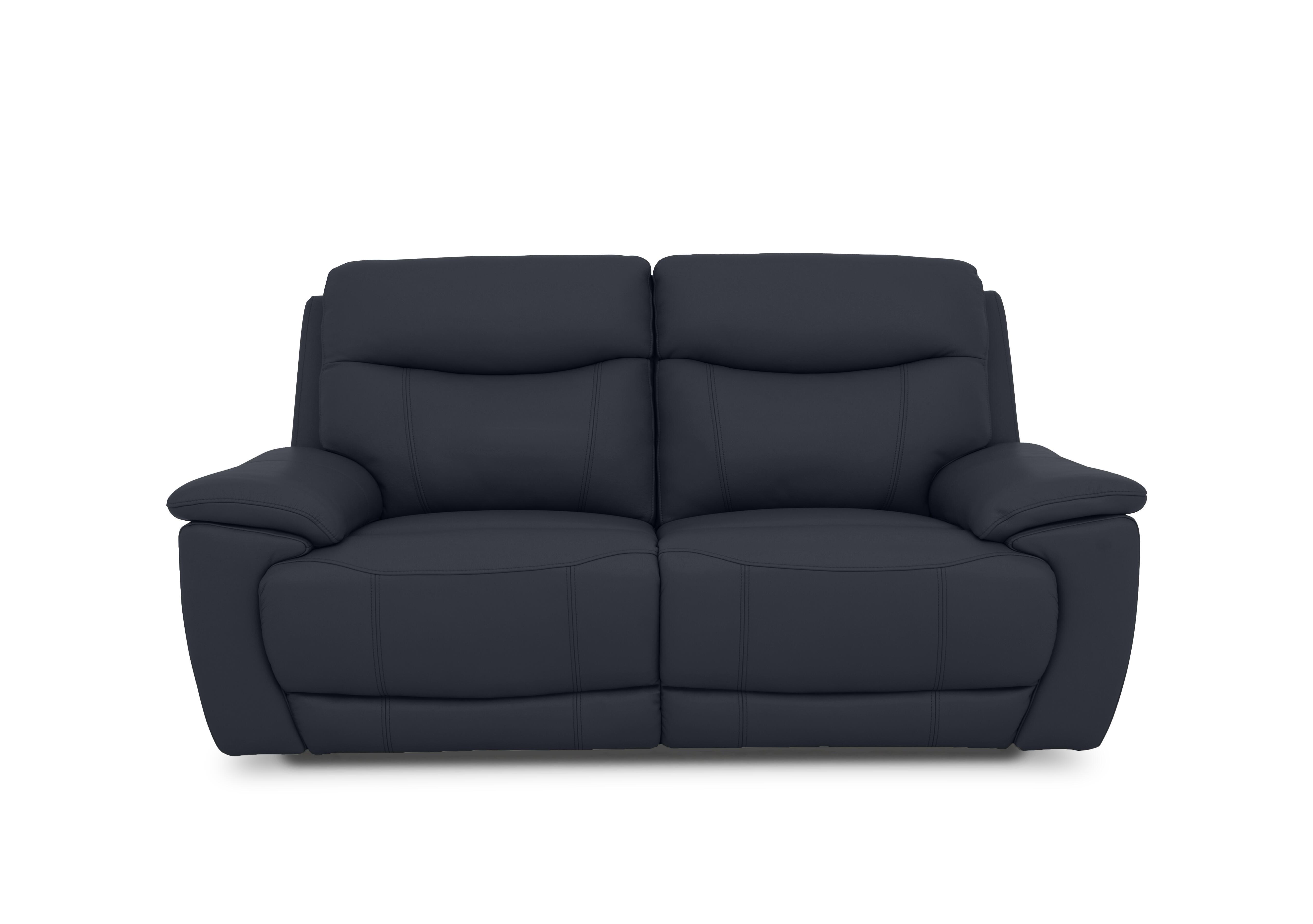Sloane Leather 3 Seater Power Recliner Sofa with Power Headrests in Cat-40/24 Navy on Furniture Village