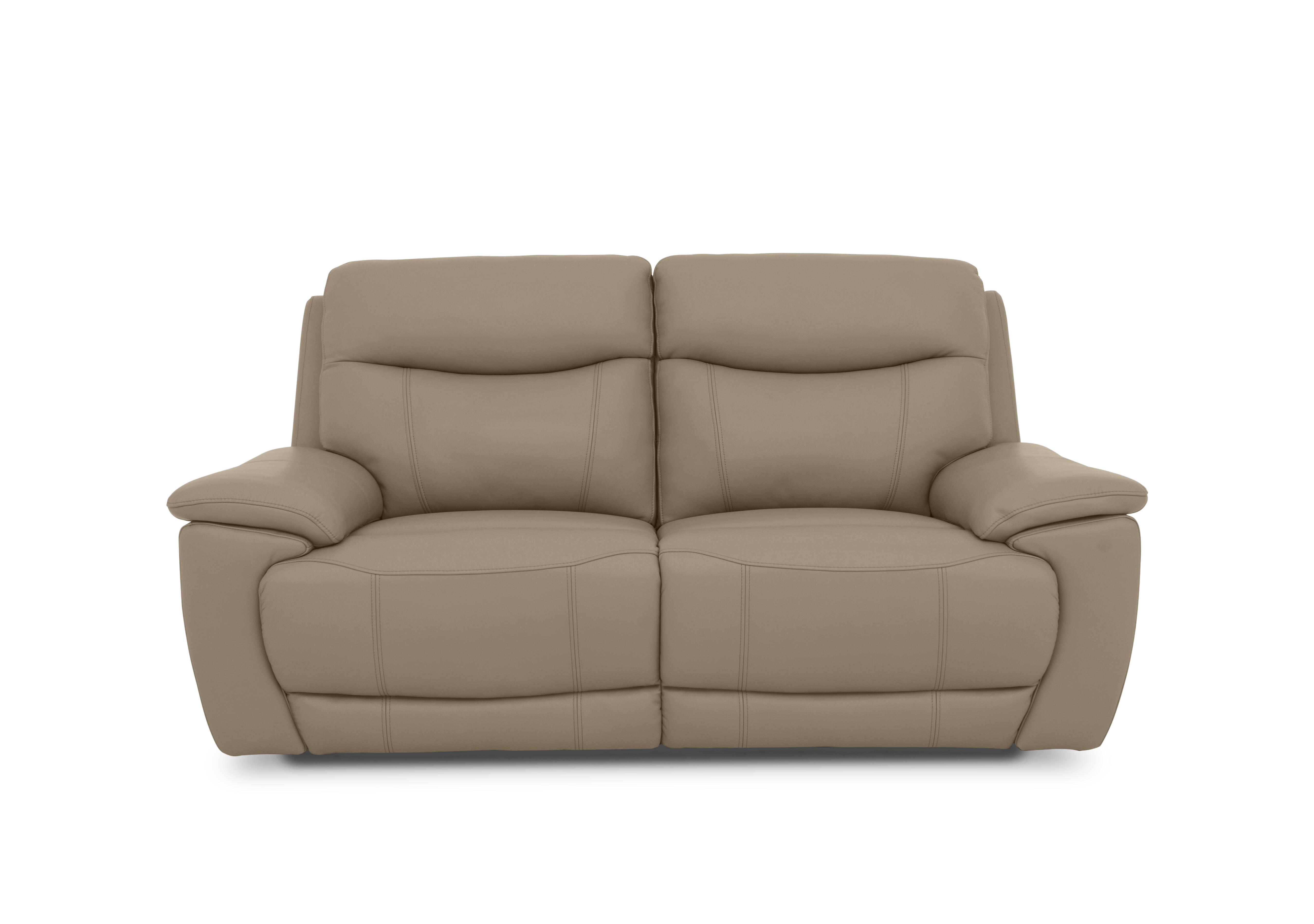 Sloane Leather 3 Seater Power Recliner Sofa with Power Headrests in Cat-60/06 Barley on Furniture Village