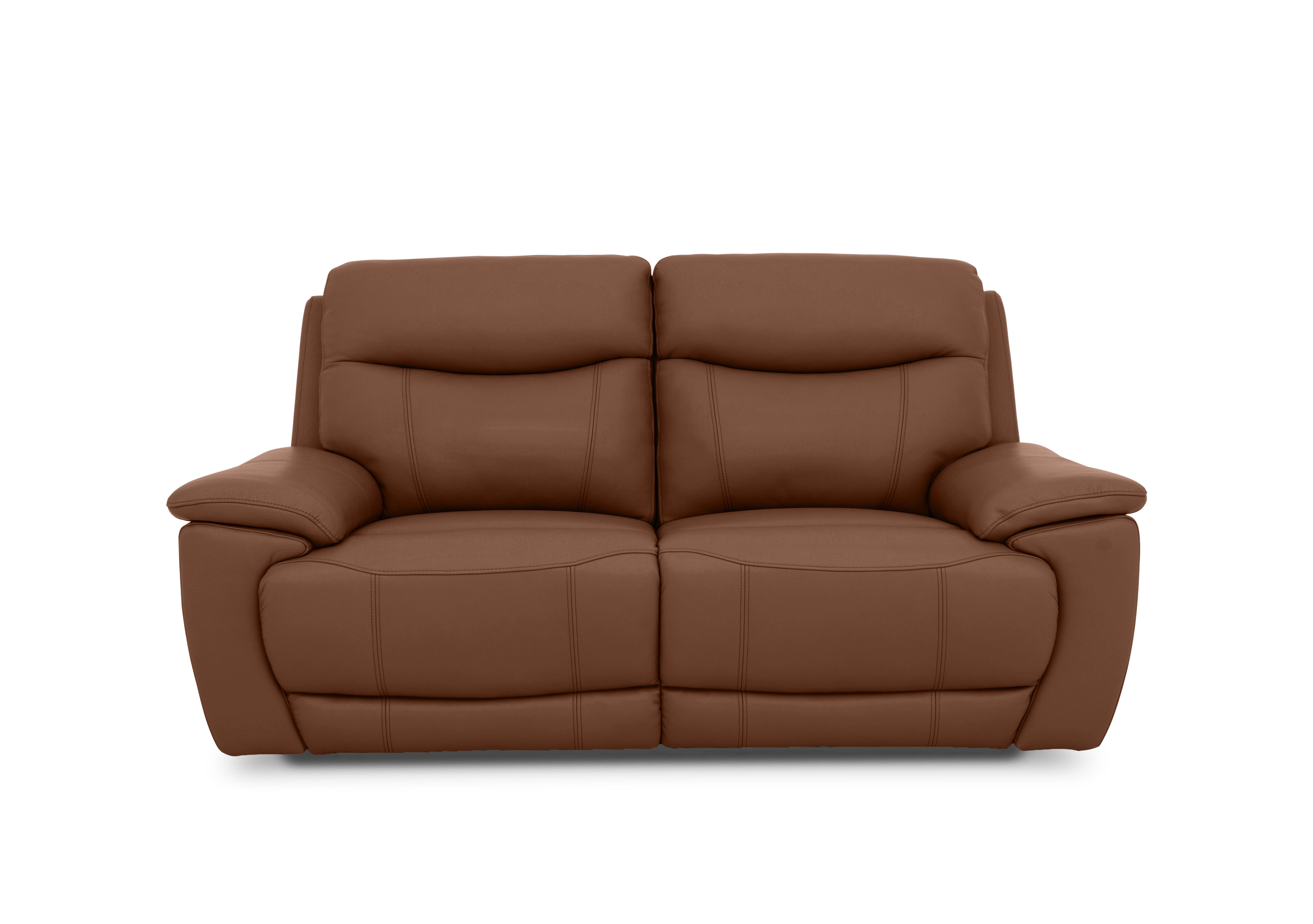 Sloane Leather 3 Seater Power Recliner Sofa with Power Headrests in Cat-60/07 Butterscotch on Furniture Village
