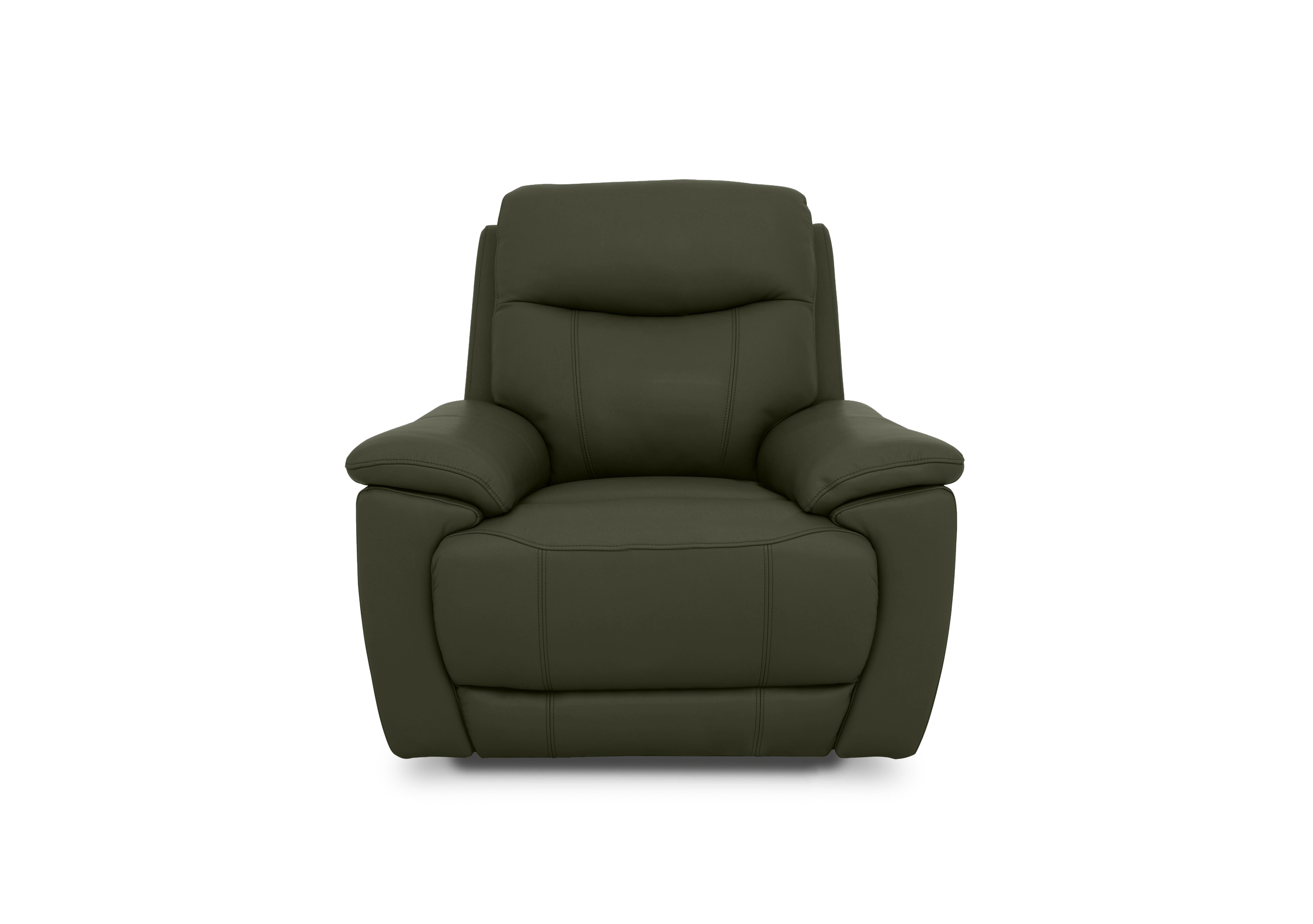 Sloane Leather Power Recliner Chair with Power Headrest in Cat-40/10 Oslo Pine on Furniture Village