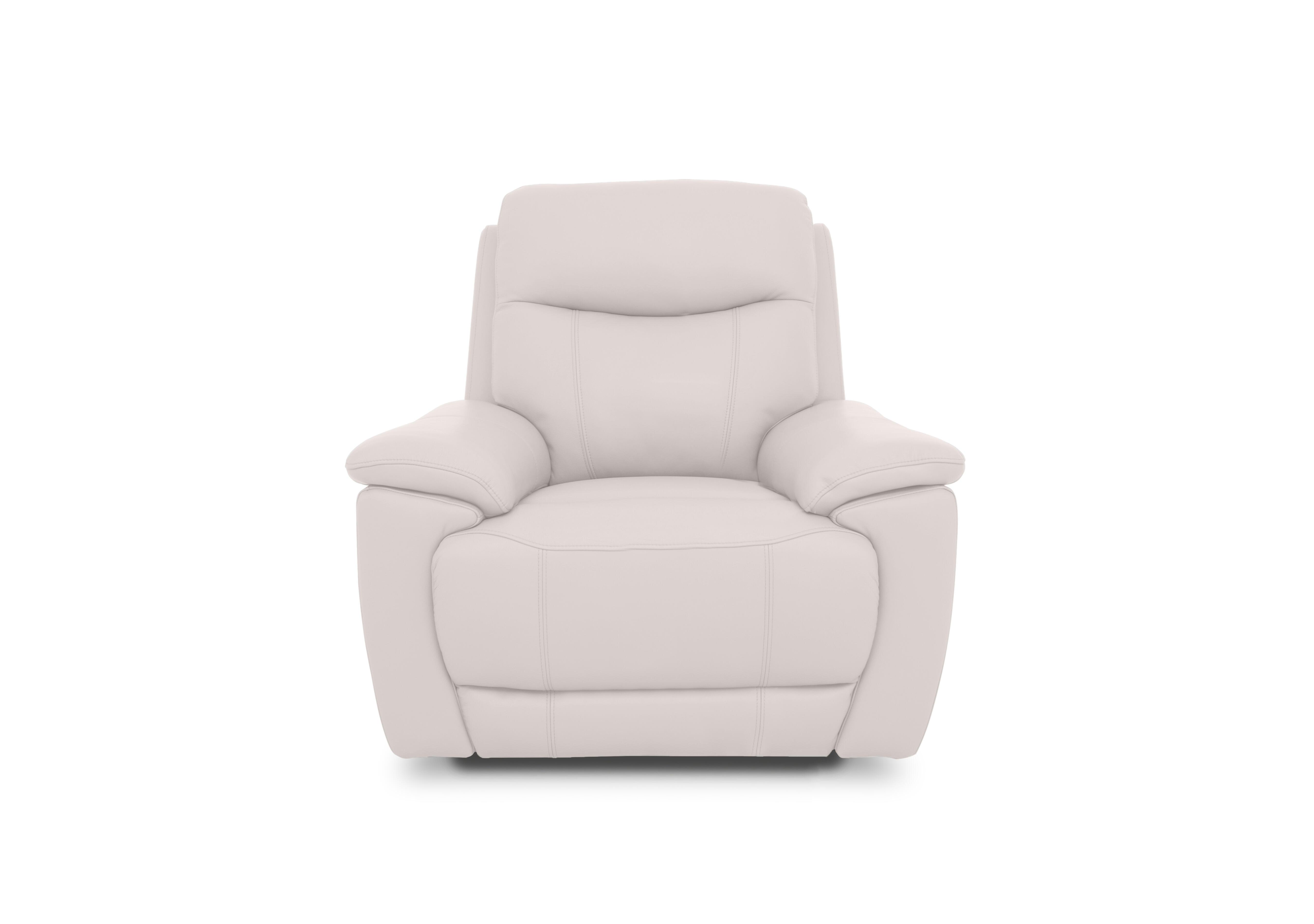 Sloane Leather Power Recliner Chair with Power Headrest in Cat-40/13 Cotton on Furniture Village